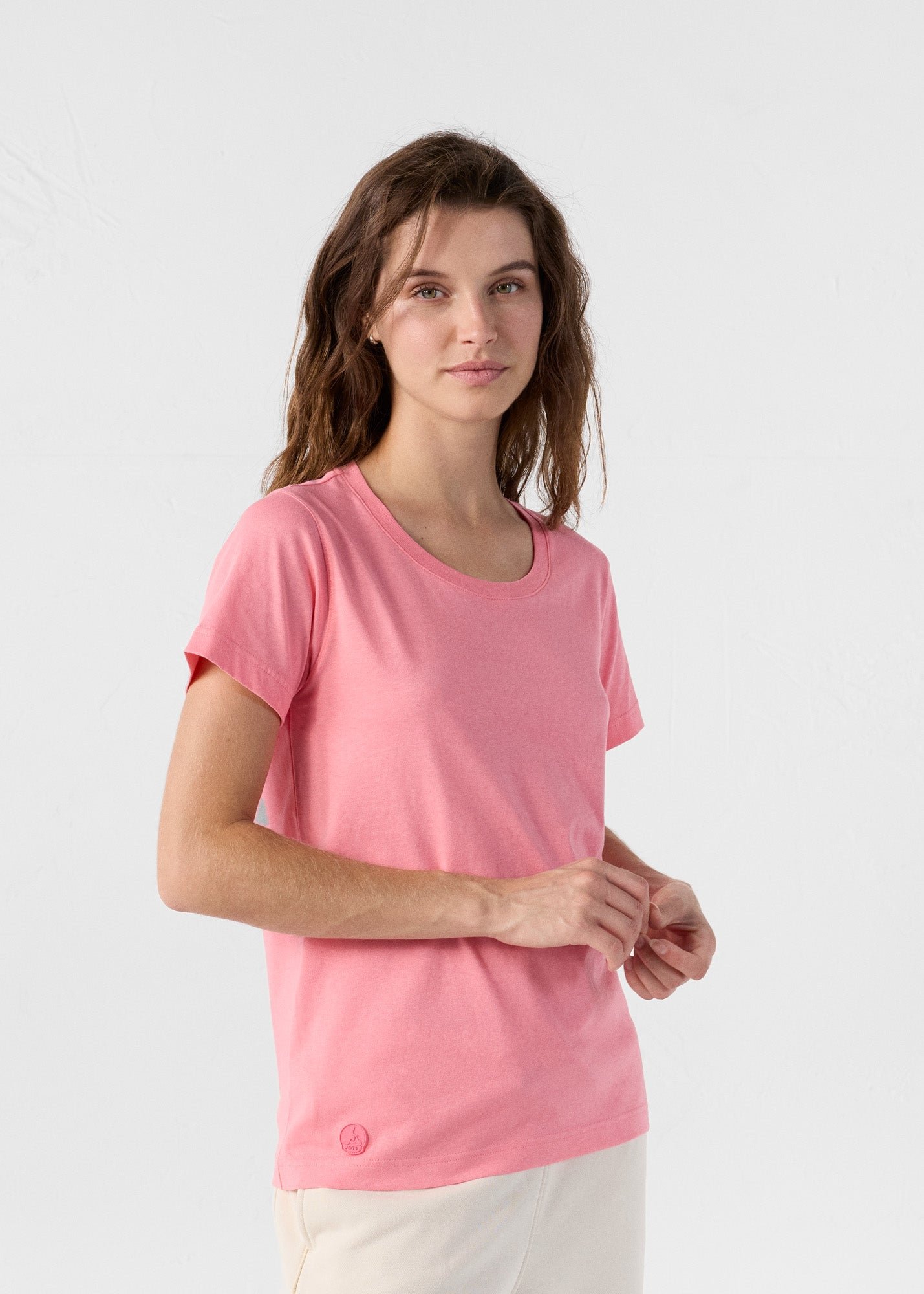Lucia round neck t-shirt JOTT Pink