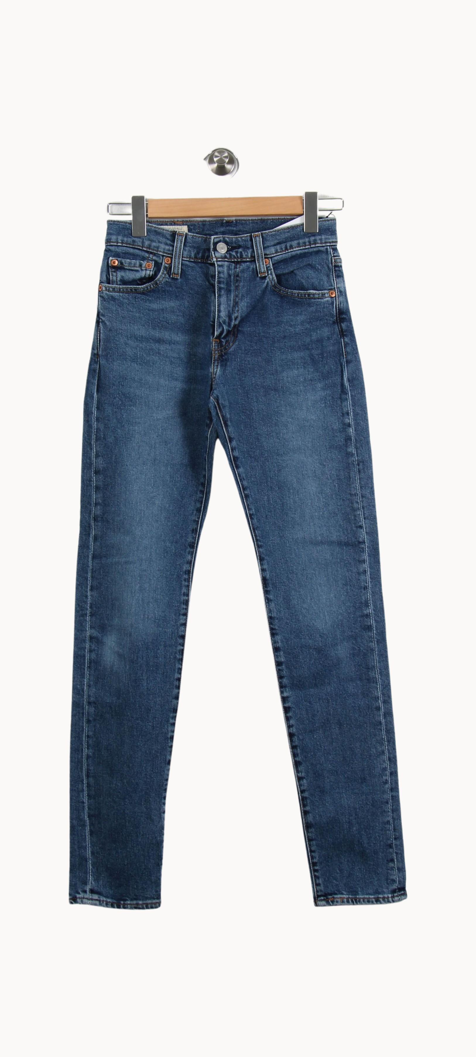 Cropped slim jeans with studs LEVI'S - Seconde main Blue