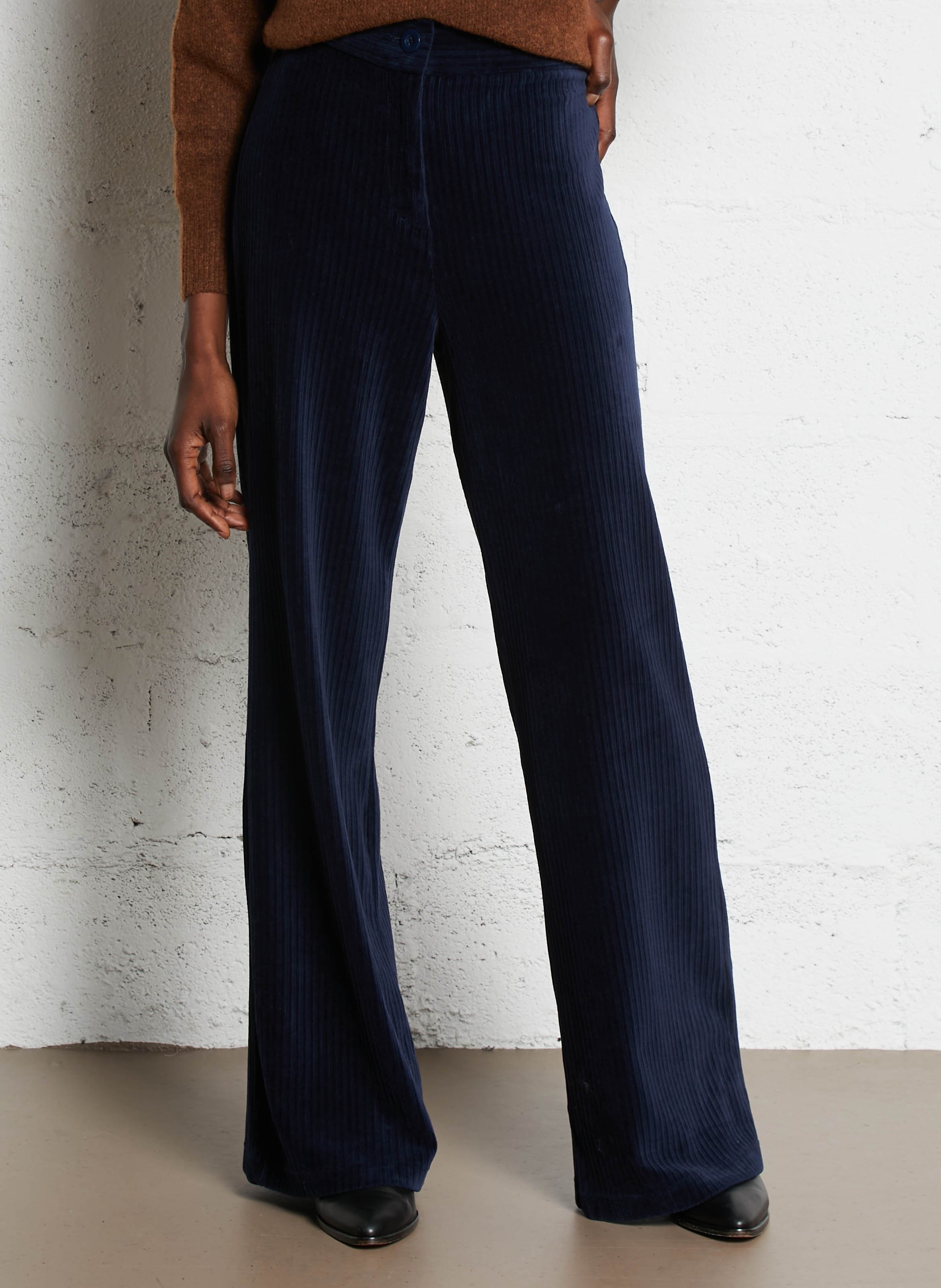 Pantalon droit en coton mélangé NICE THINGS