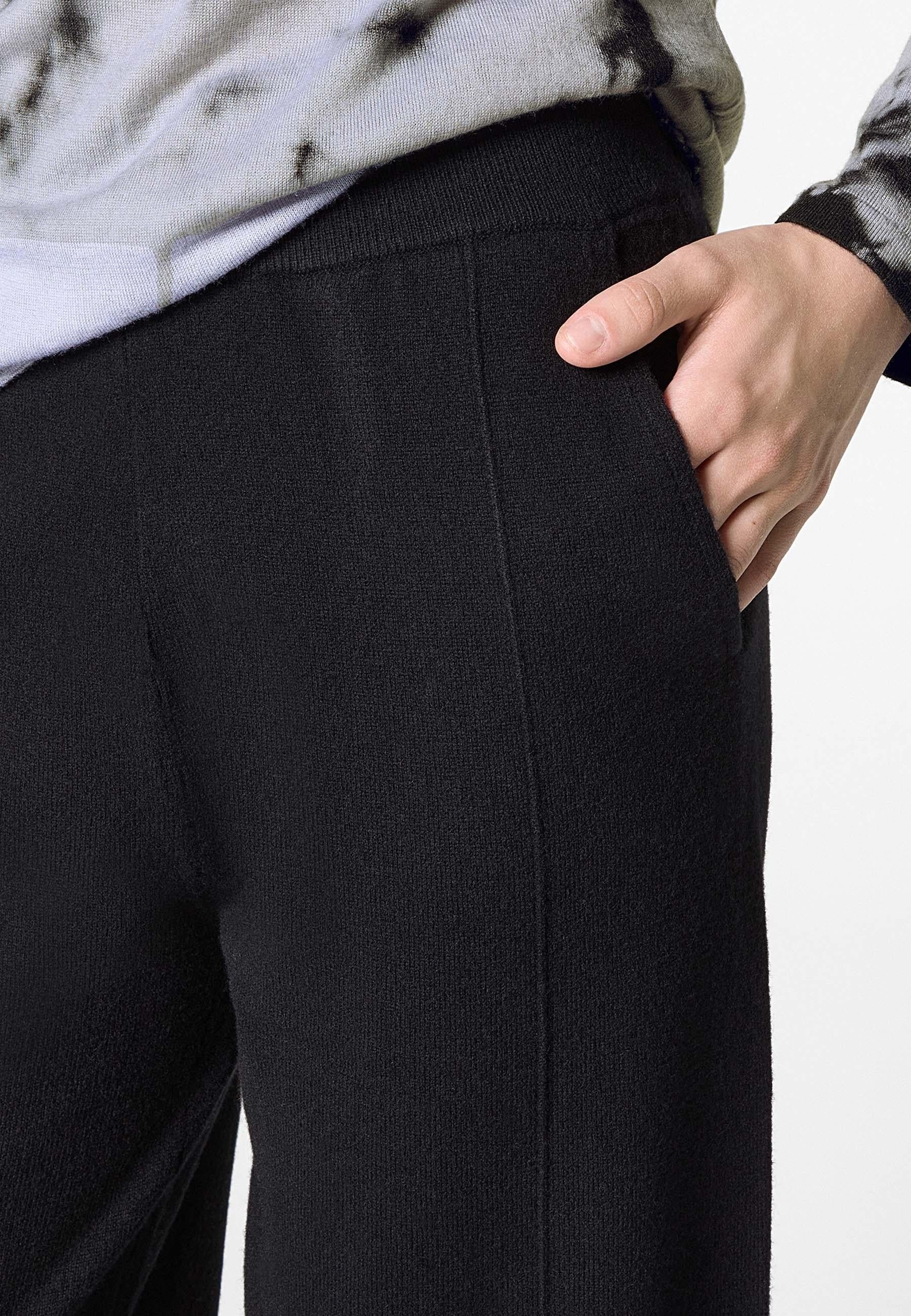 Wide woollen trousers RODIER Black