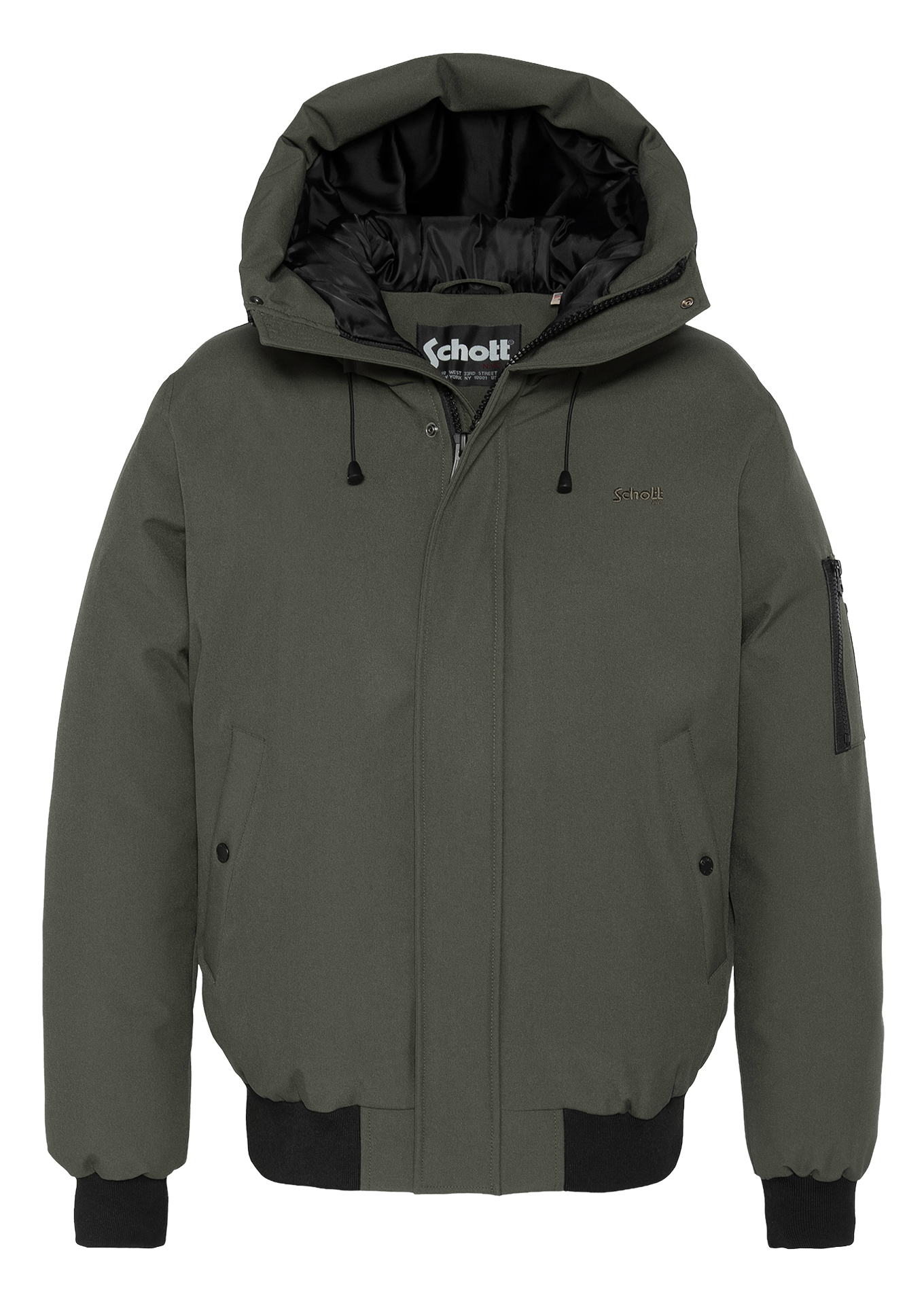 Blouson col montant  SCHOTT Vert