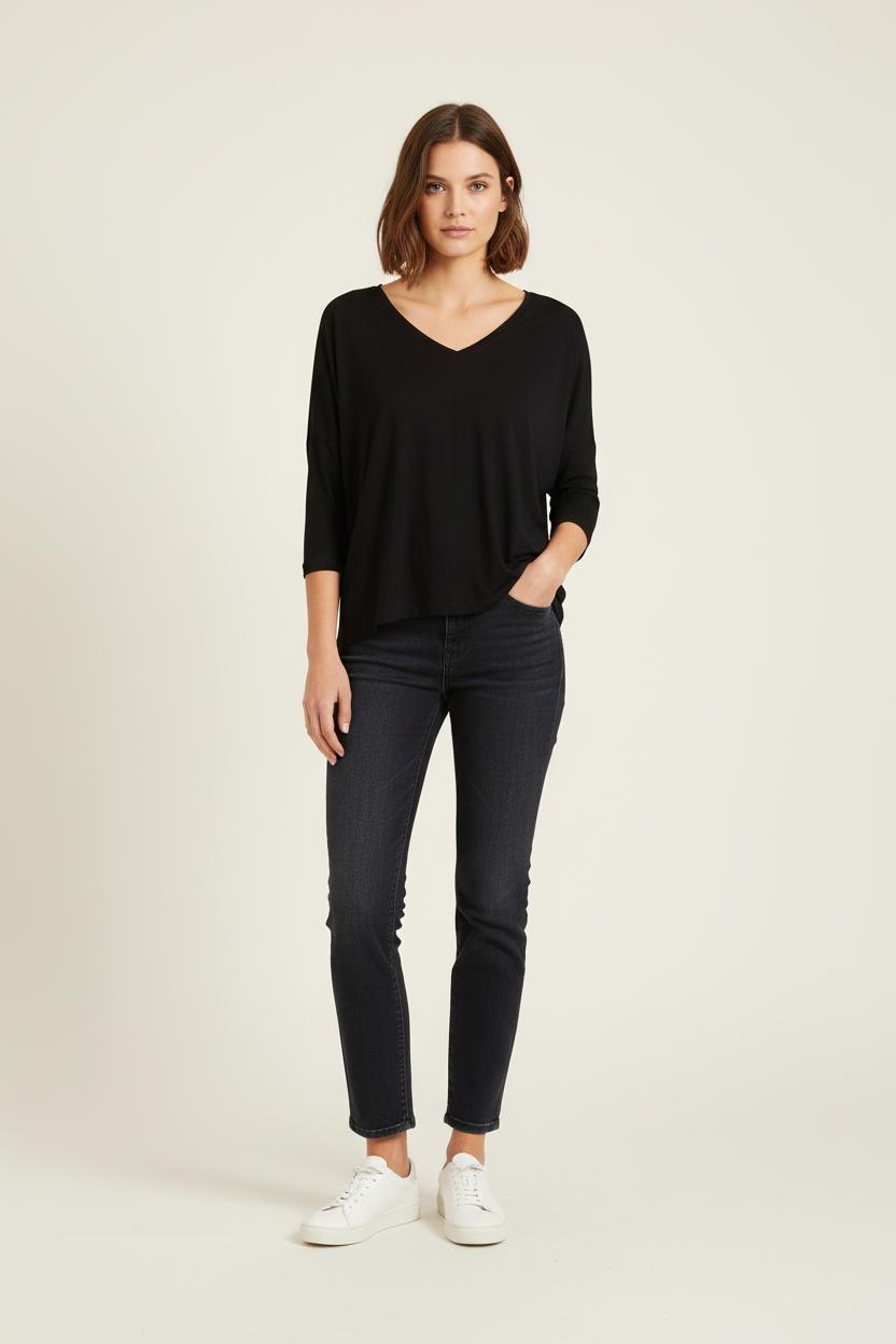 Tommy Badge T-shirt BIMBA Y LOLA - Seconde main Black