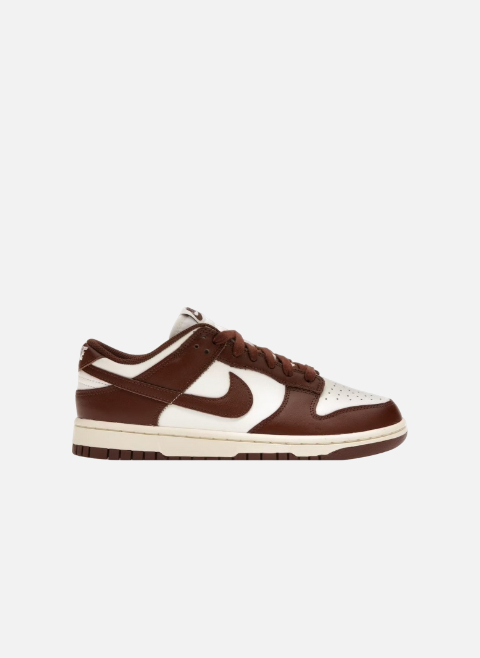 Leather low-top sneakers NIKE Brown