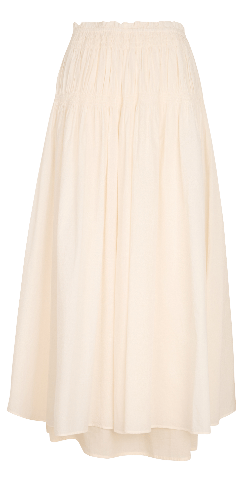 Gonna lunga svasata in cotone ANTIK BATIK Bianco