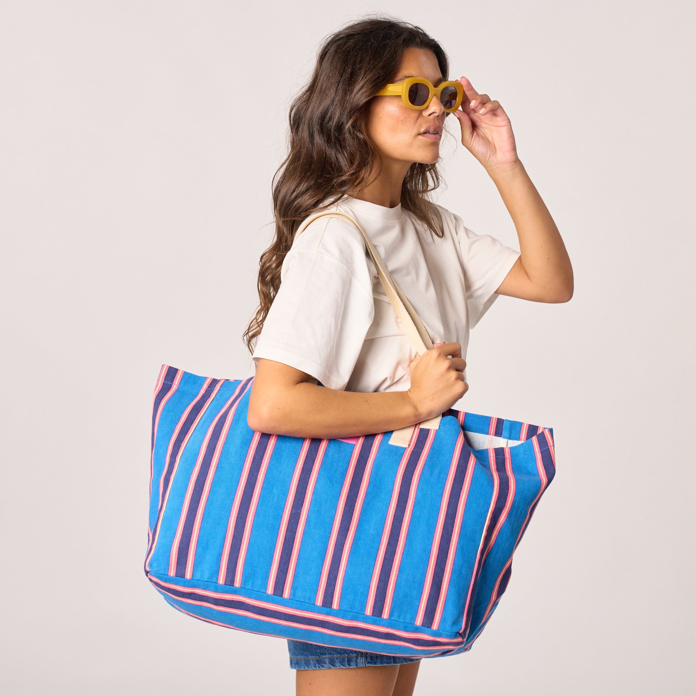 Organic cotton tote bag BILLYBELT Blue