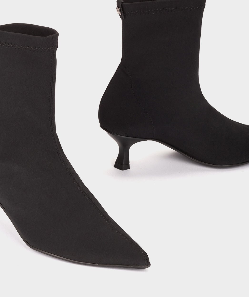 Black stretch fabric ankle boots PEDRO MIRALLES Black
