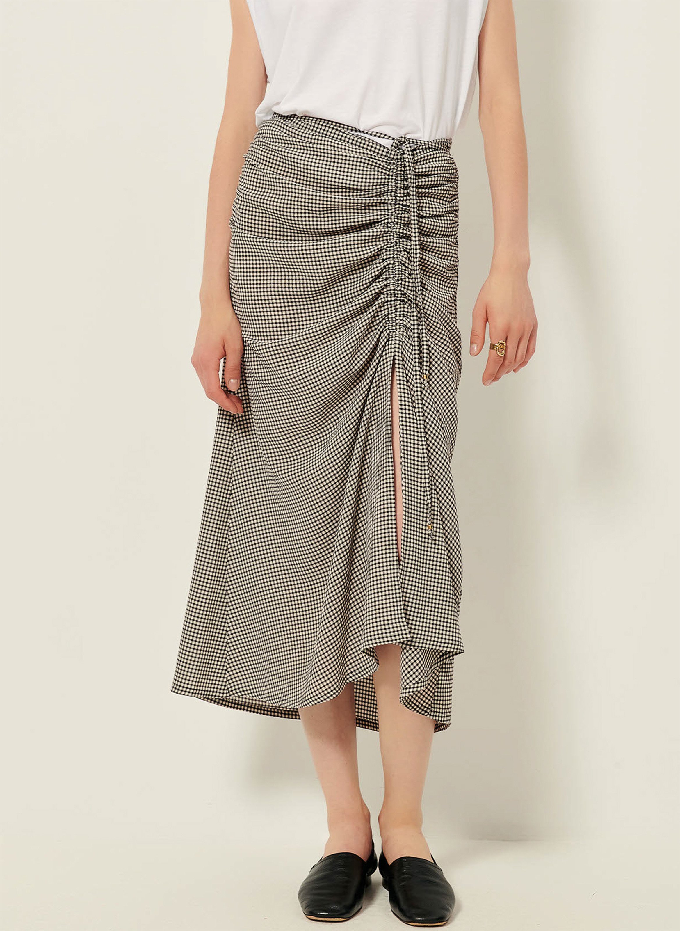 Long printed skirt SESSUN Grey