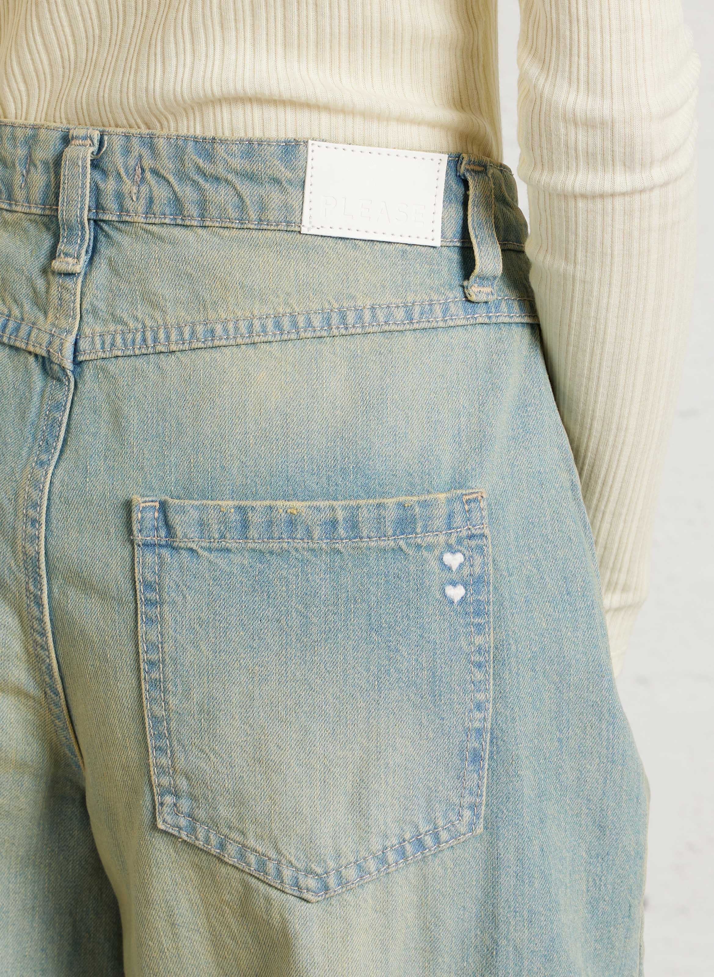 Cotton balloon jeans PLEASE Blue