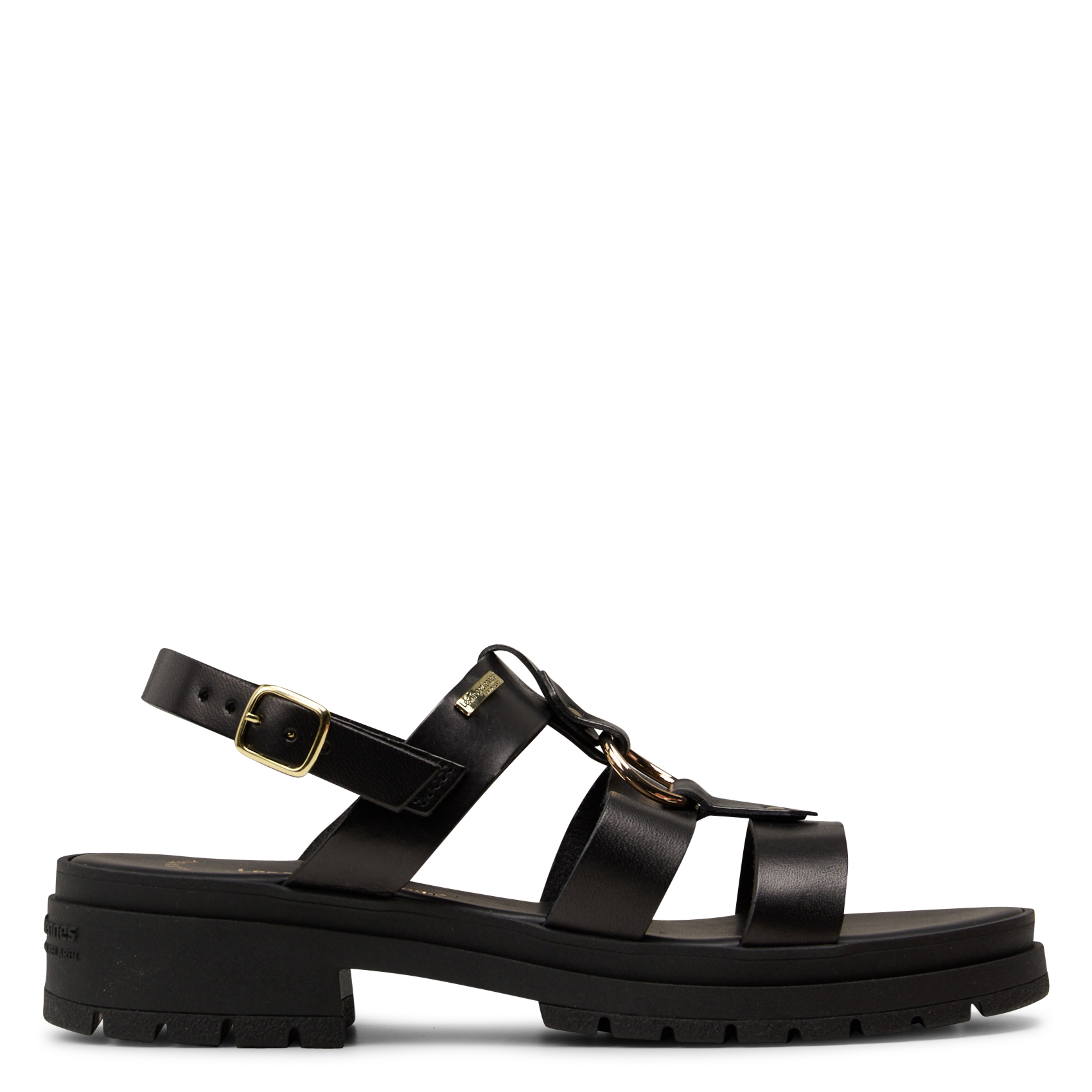 Sandales plates à lanières en cuir LES TROPEZIENNES PAR M.BELARBI