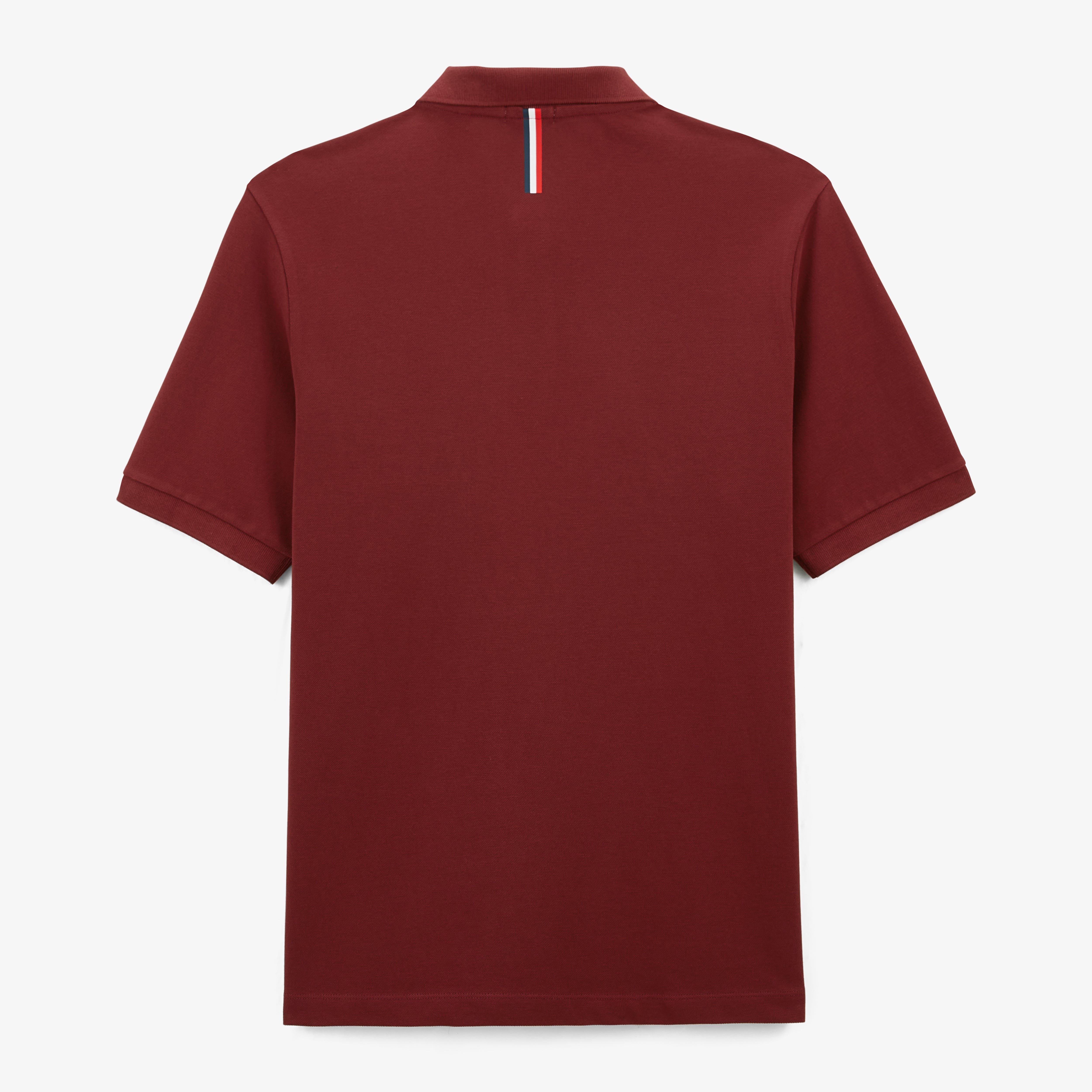 Short-sleeved piqué knit polo SERGE BLANCO Red