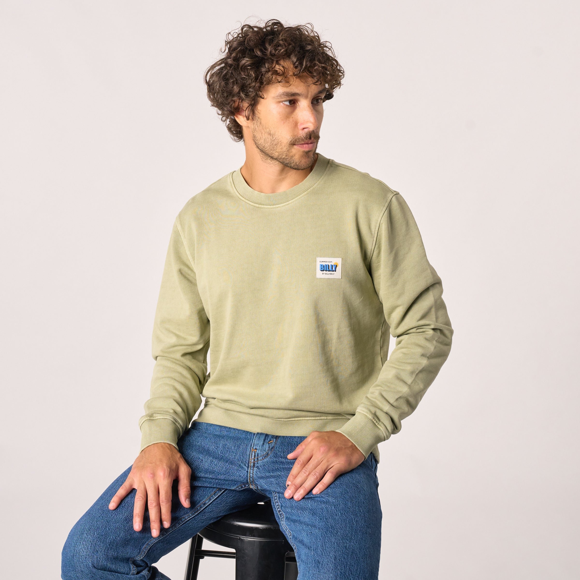 Vintage organic cotton sweatshirt Green