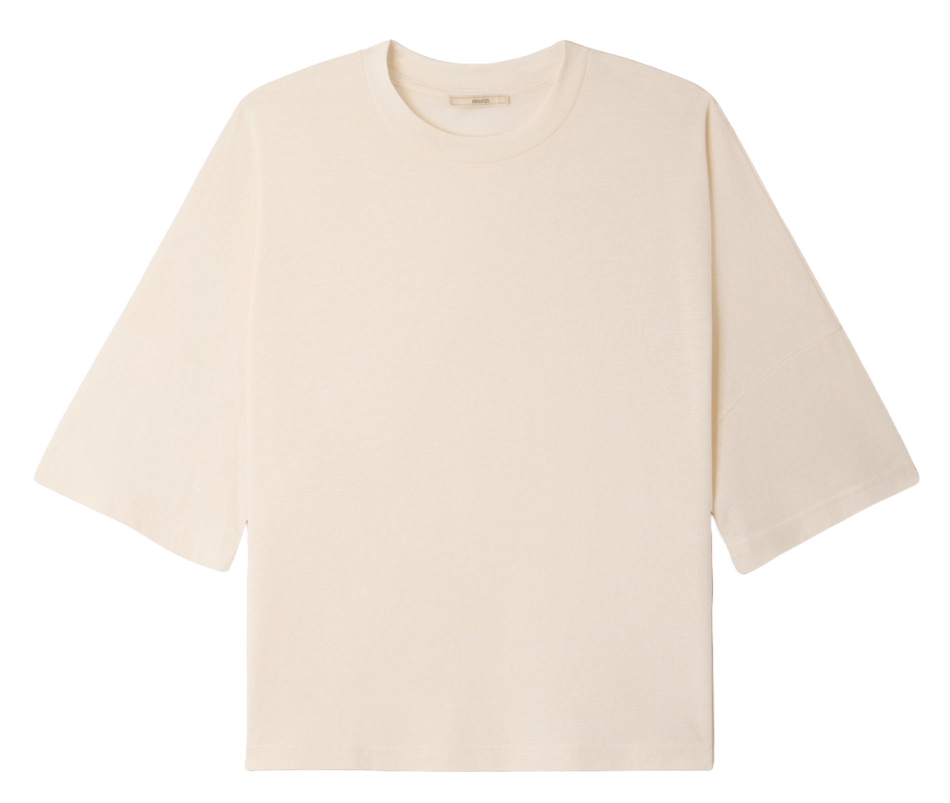 Tee-shirt oversize col rond SESSUN Beige