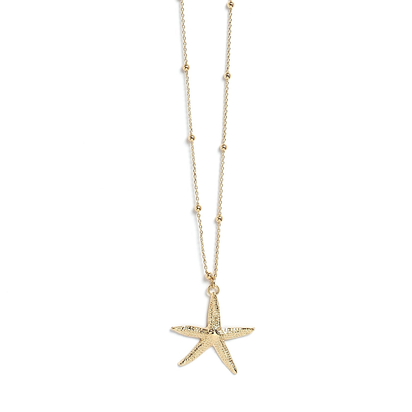 Golden star pendant necklace in gold-plated silver MONSIEUR SIMONE