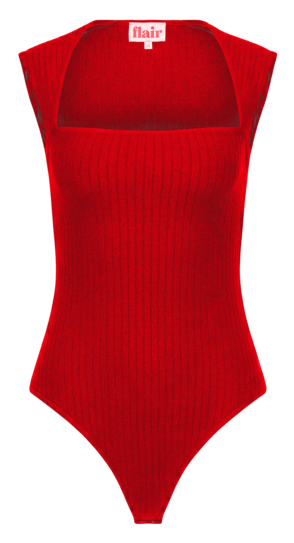 Fitted square neck bodysuit FLAIR