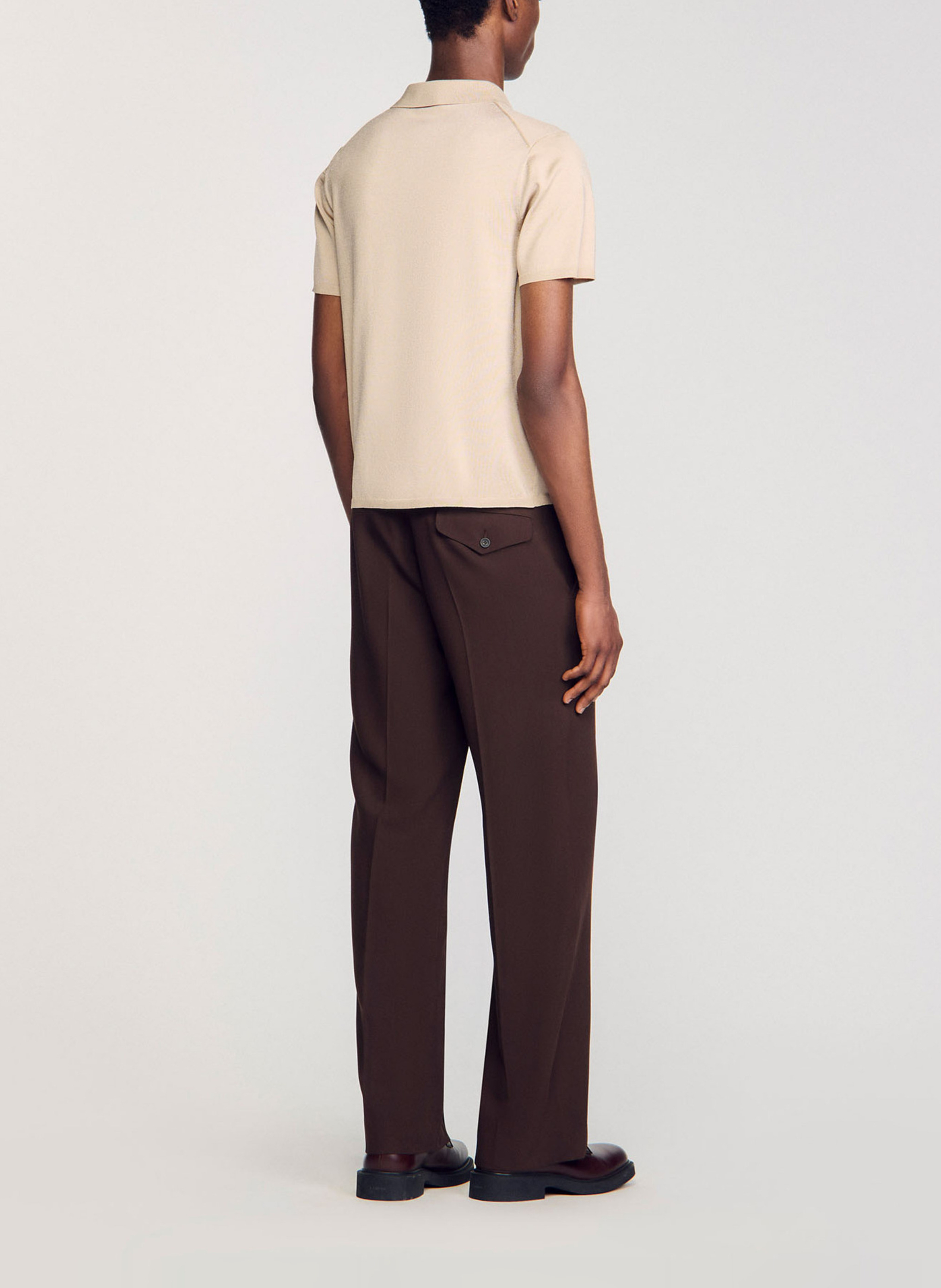 Polo regular fit  SANDRO Blanc