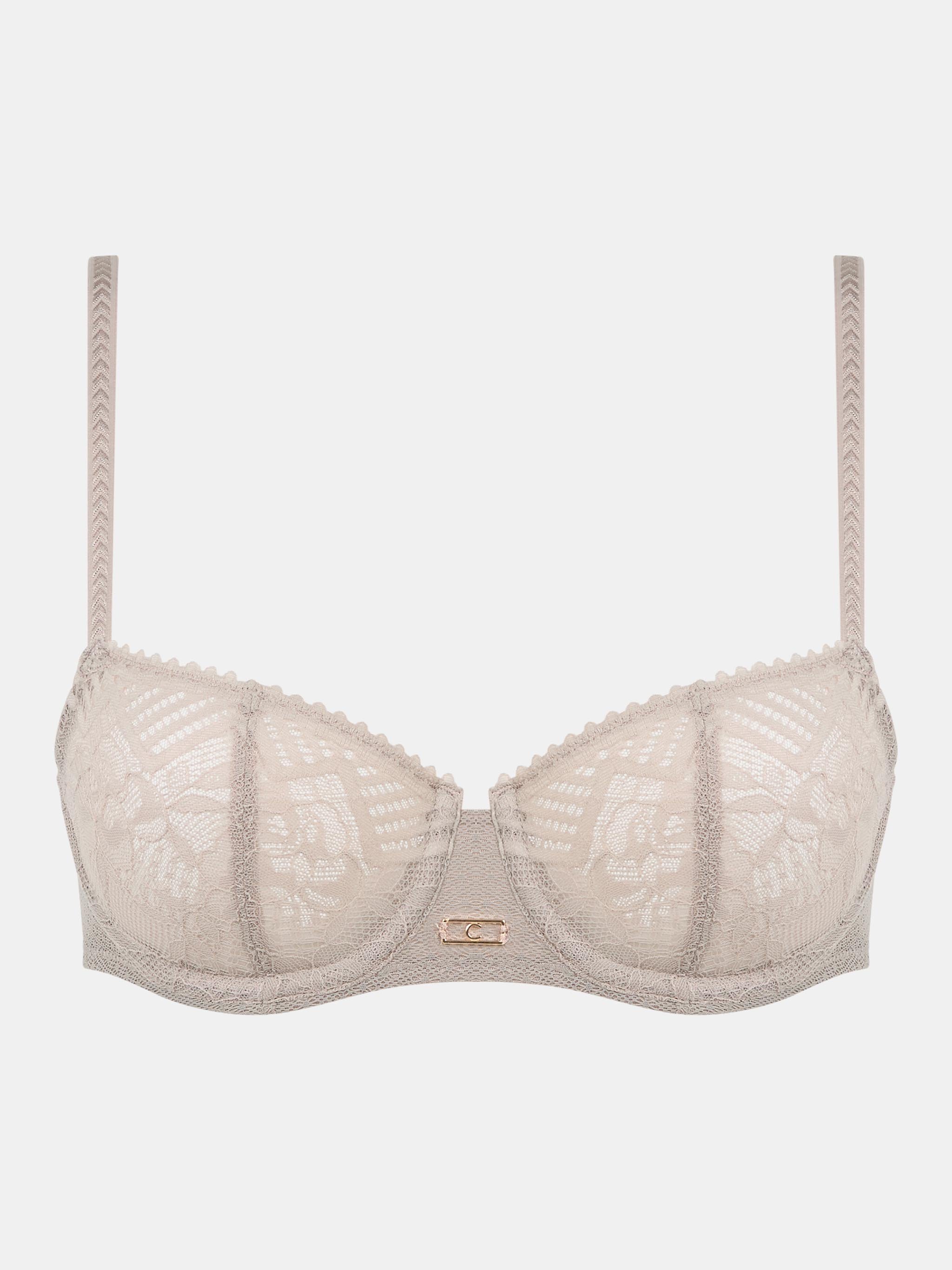 Lace demi-cup bra CHANTELLE Grey