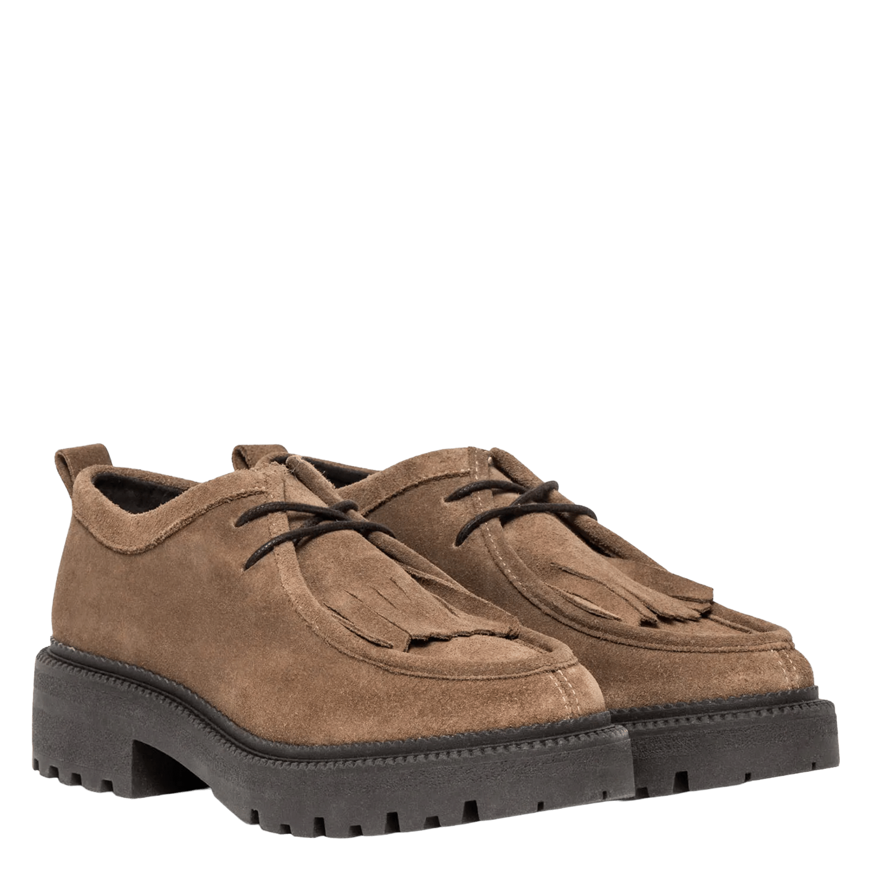 Derbies suédées en cuir BOCAGE Beige