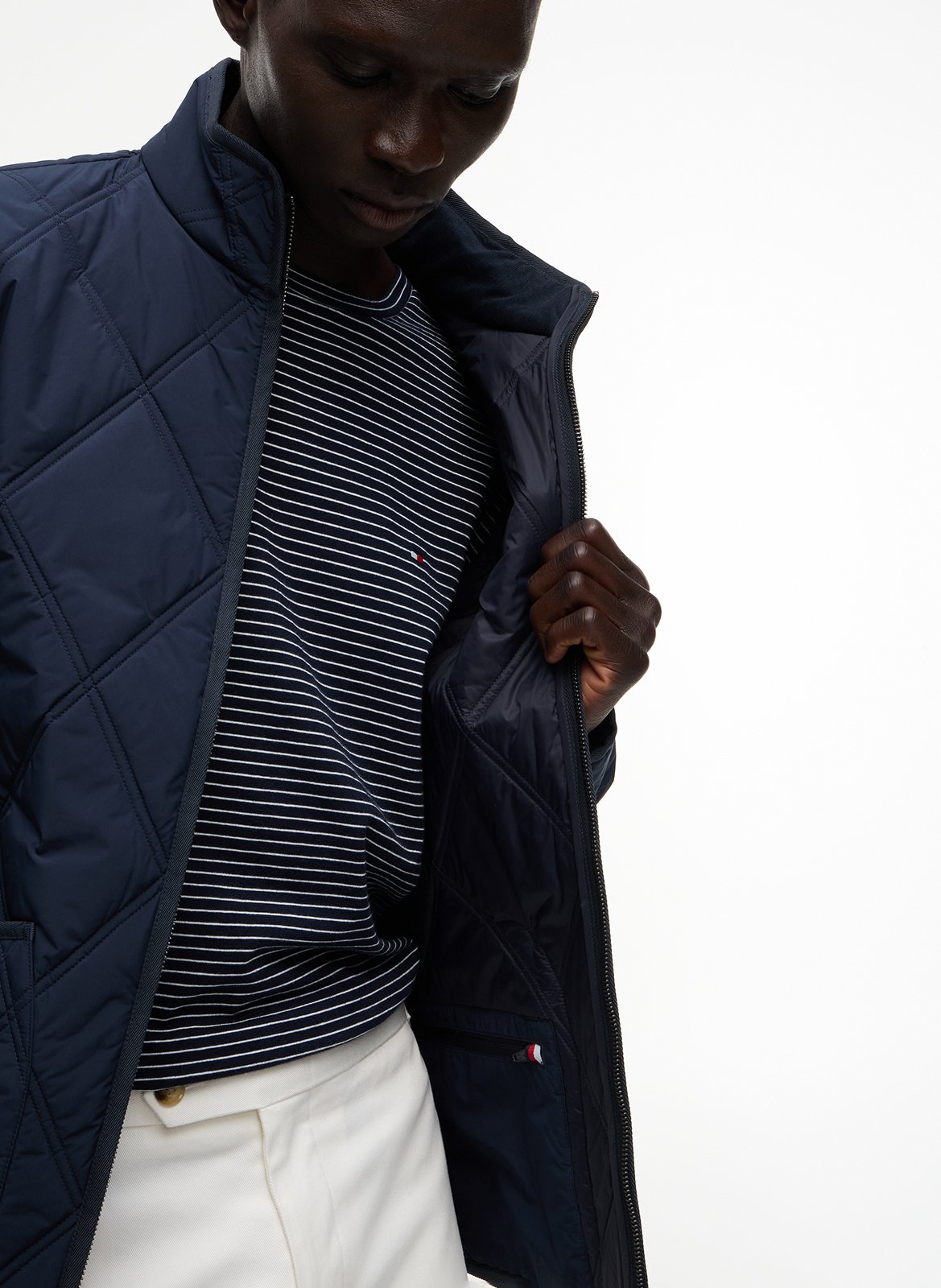 Veste matelassée col montant  TOMMY HILFIGER Bleu