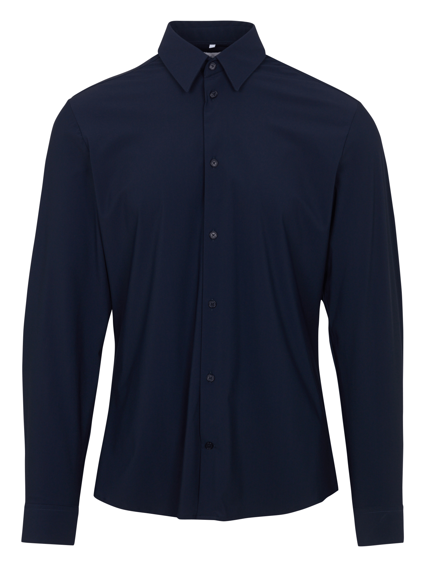 Katoenen blouse met klassieke kraag AU PRINTEMPS PARIS Blauw