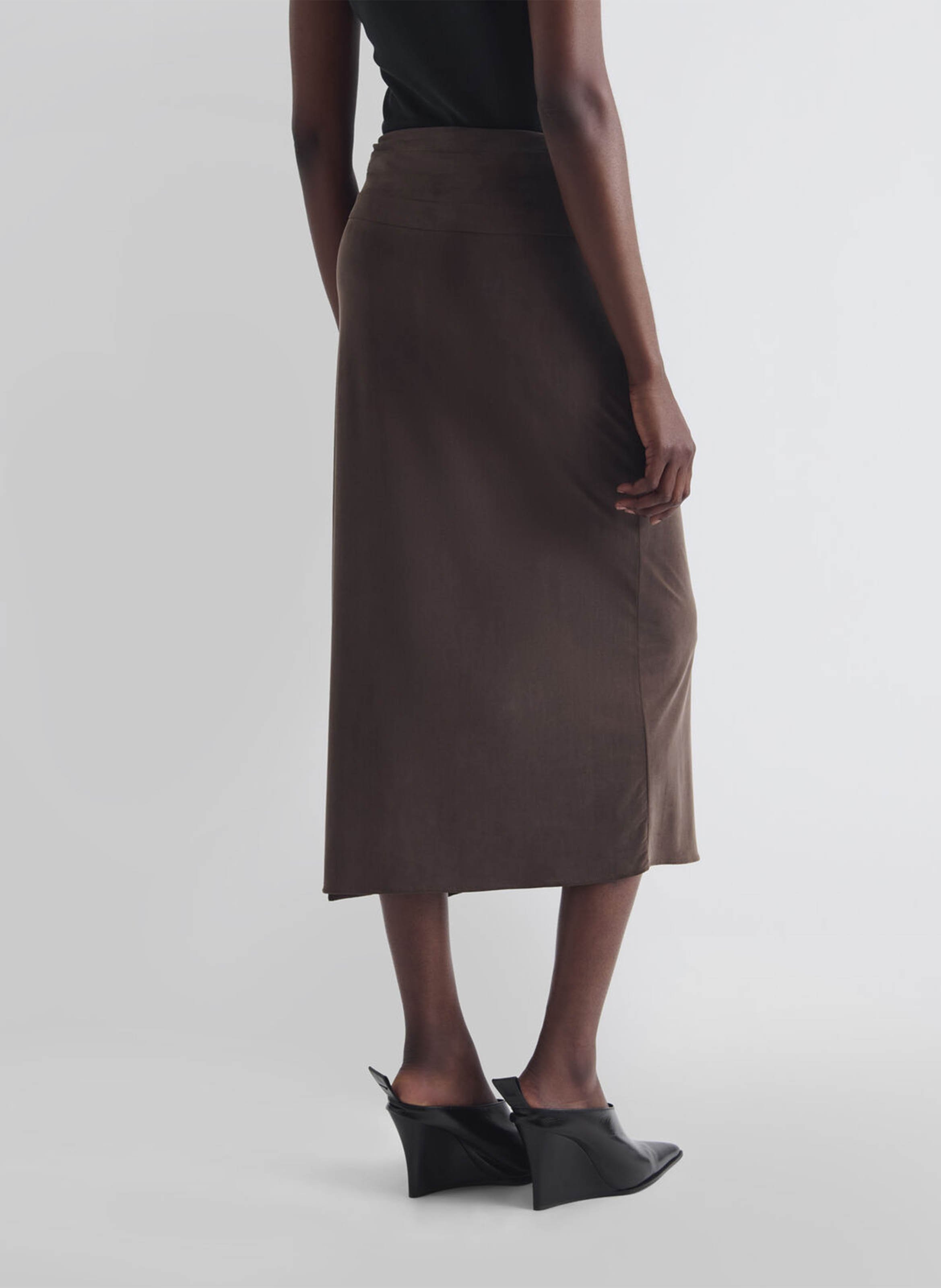 Long straight skirt IRO Brown