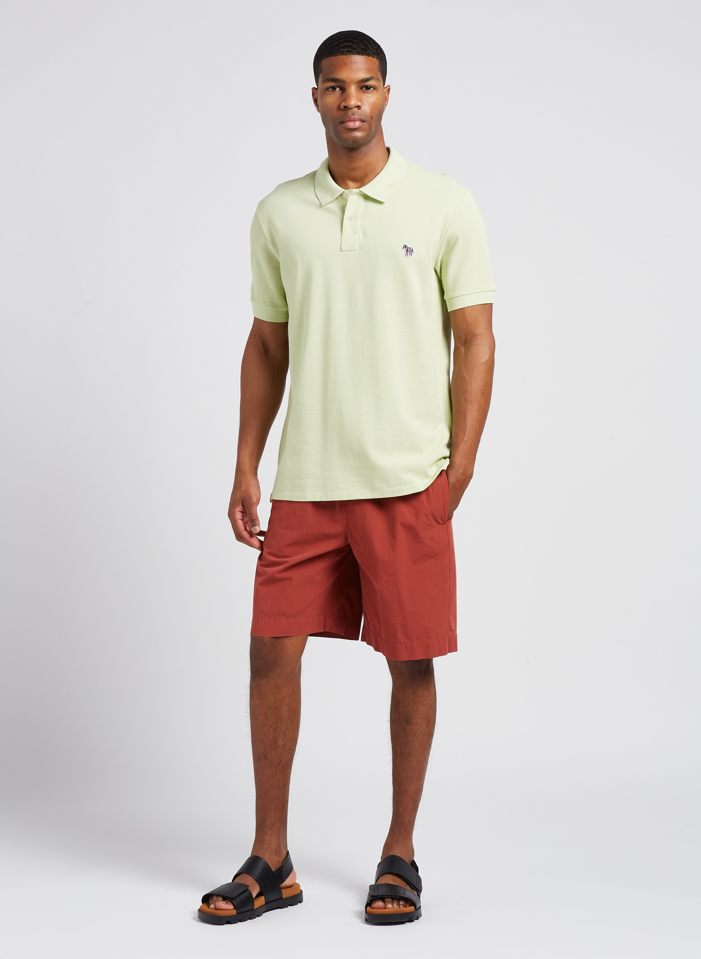 Short droit en coton PAUL SMITH Rouge