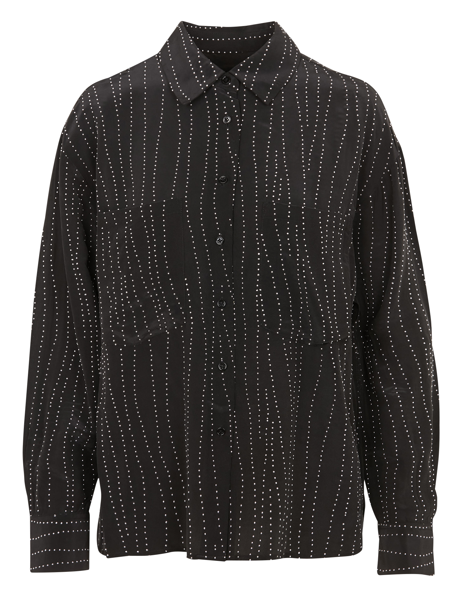 Flowing all-over stud shirt IRO Black