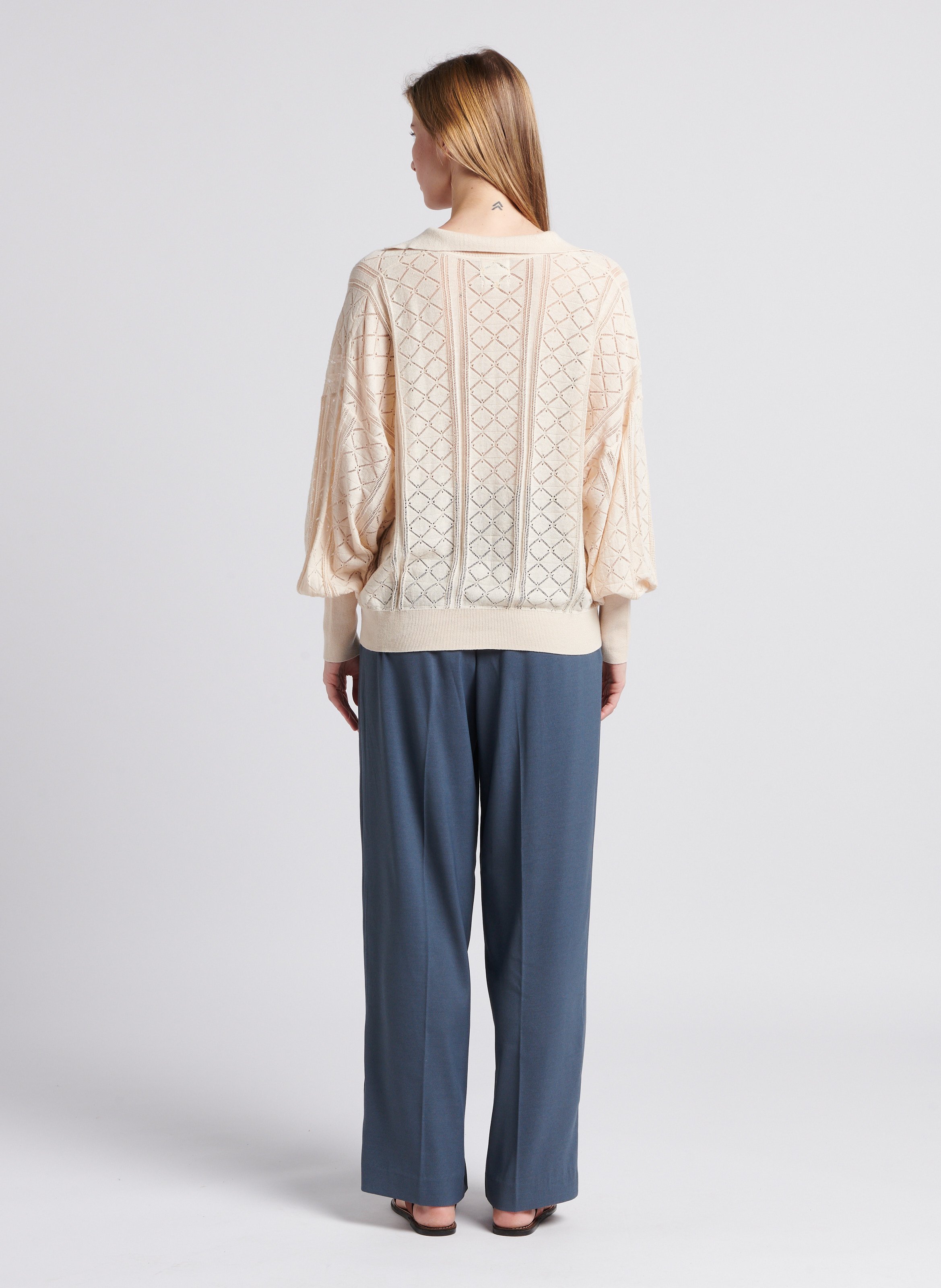 High-waisted wide-leg pants SAMSOE SAMSOE Grey