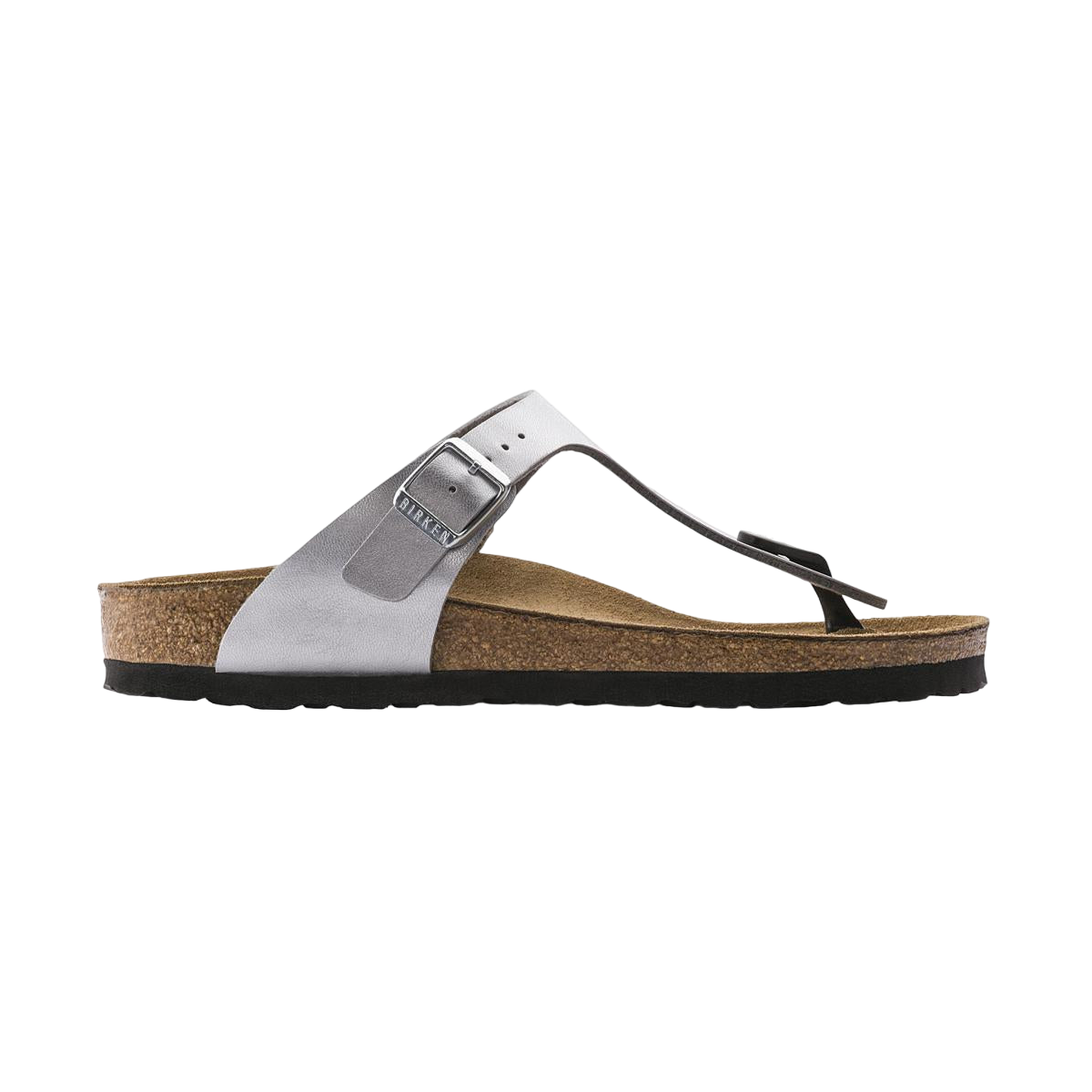 Faux leather sandals BIRKENSTOCK Grey