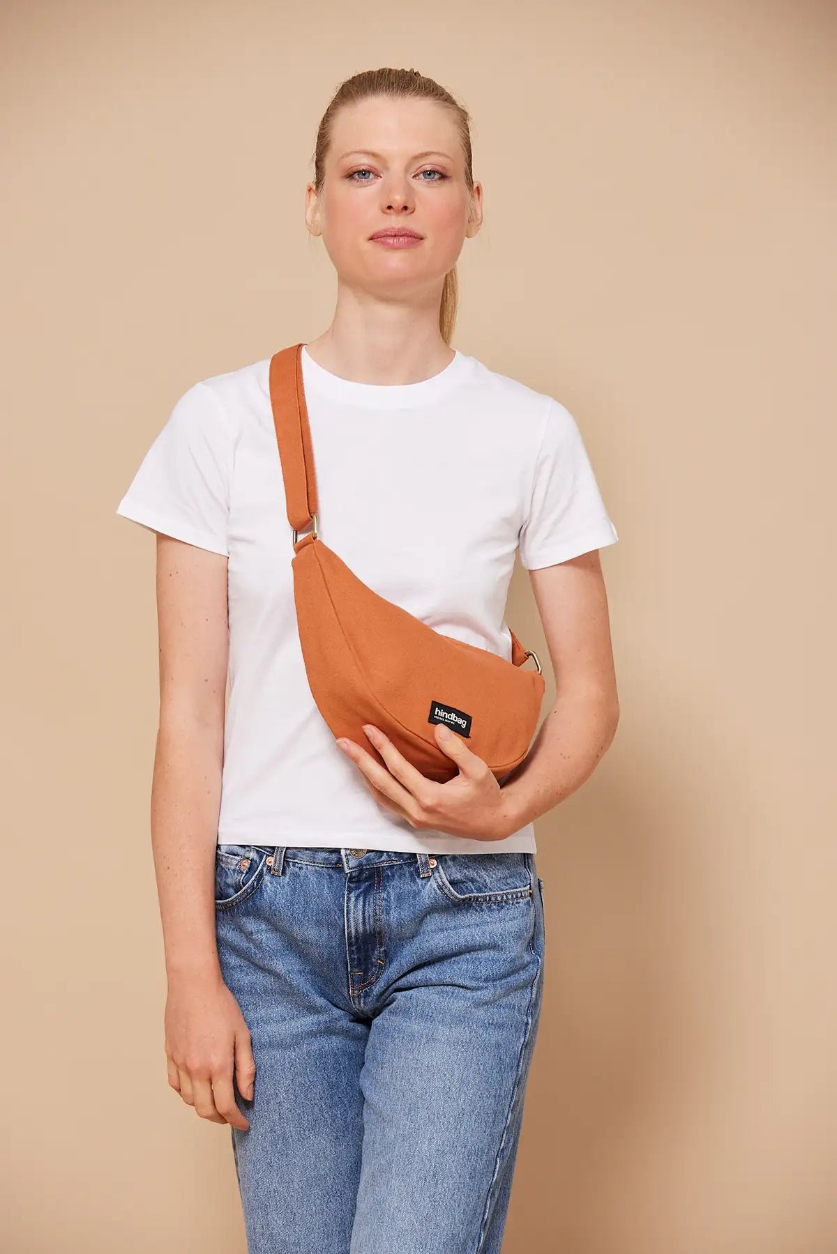 Cotton waist bag HINDBAG Orange