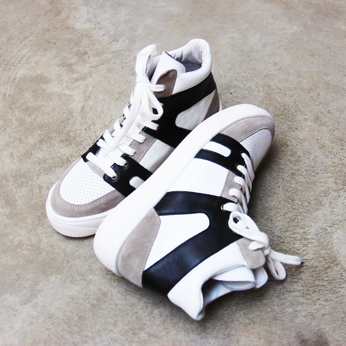 Leather high-top sneakers JULES & JENN Multicolored