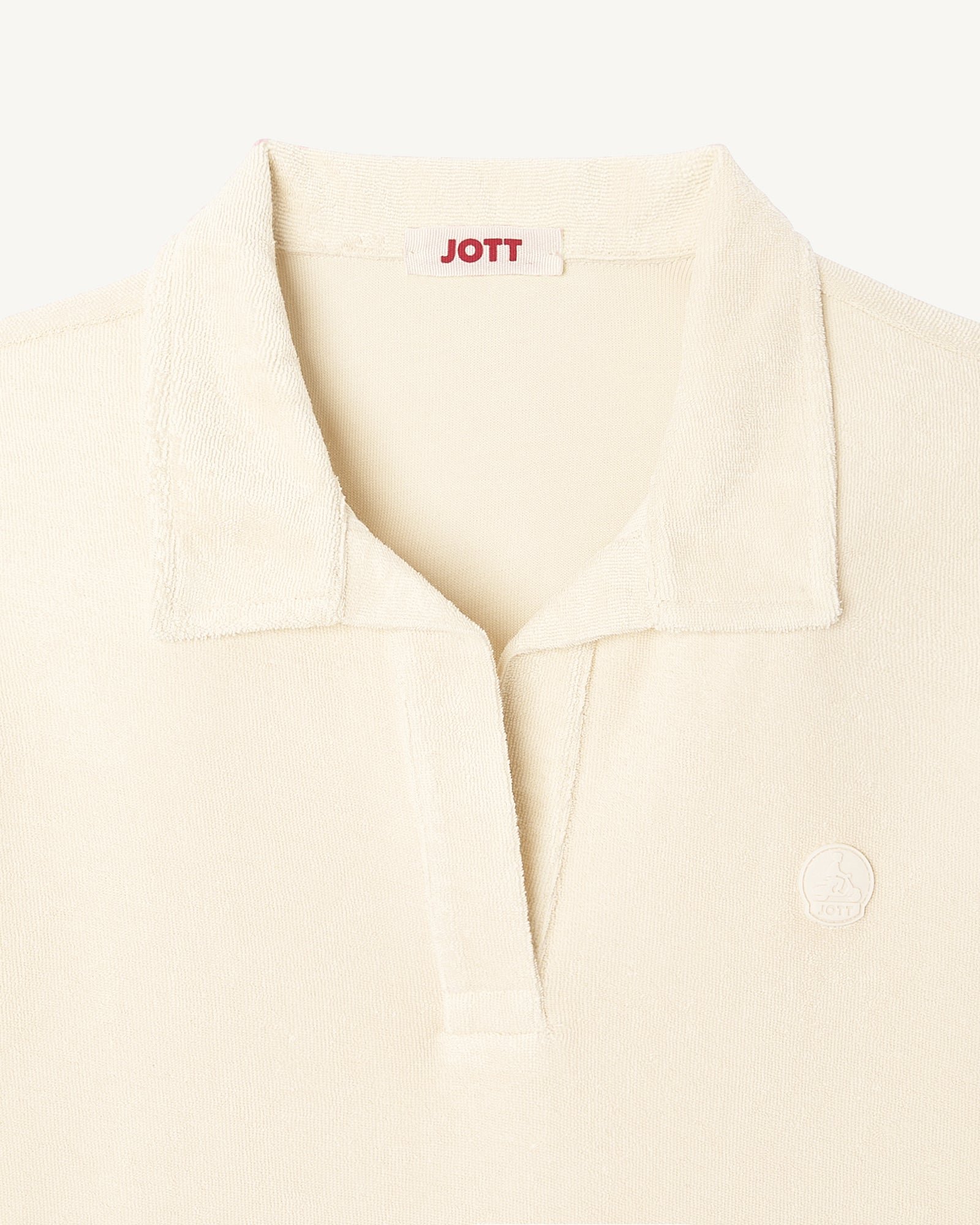 Anya straight fit polo dress JOTT White