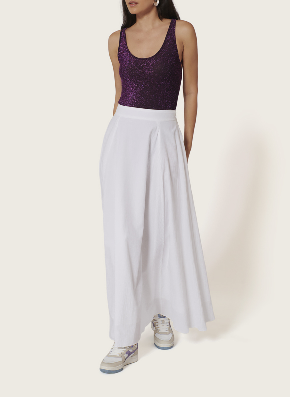 Katoenen midirok Anaïs KARMA KOMA Wit