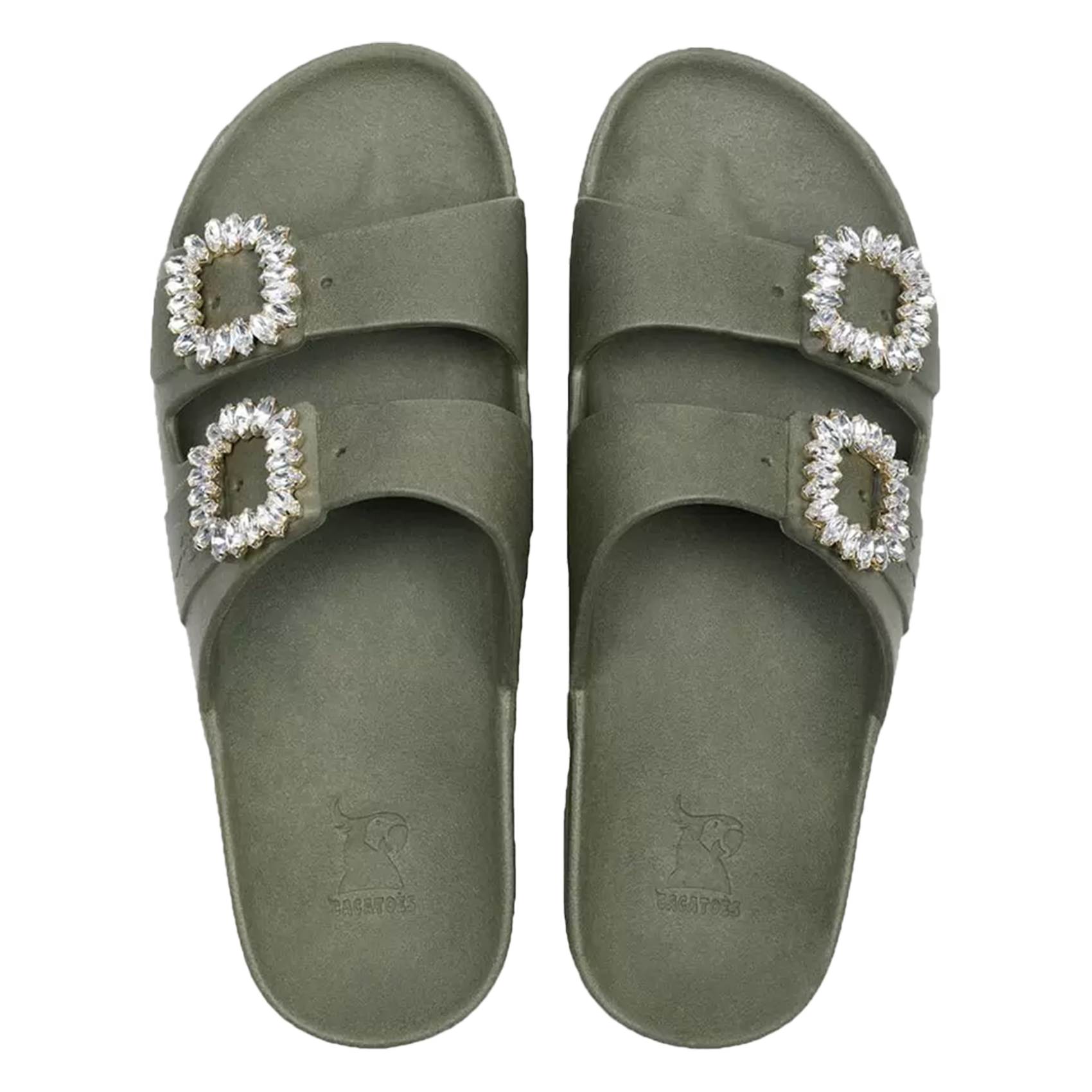 Sandales plates CACATOES DO BRASIL Kaki