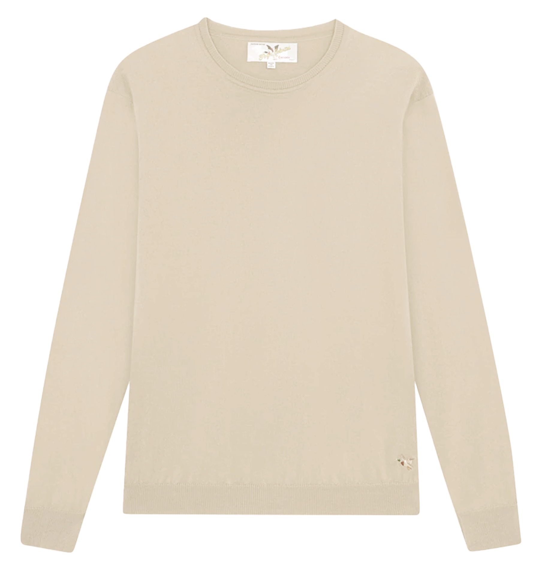 Colour block cotton sweater CHEVIGNON Beige