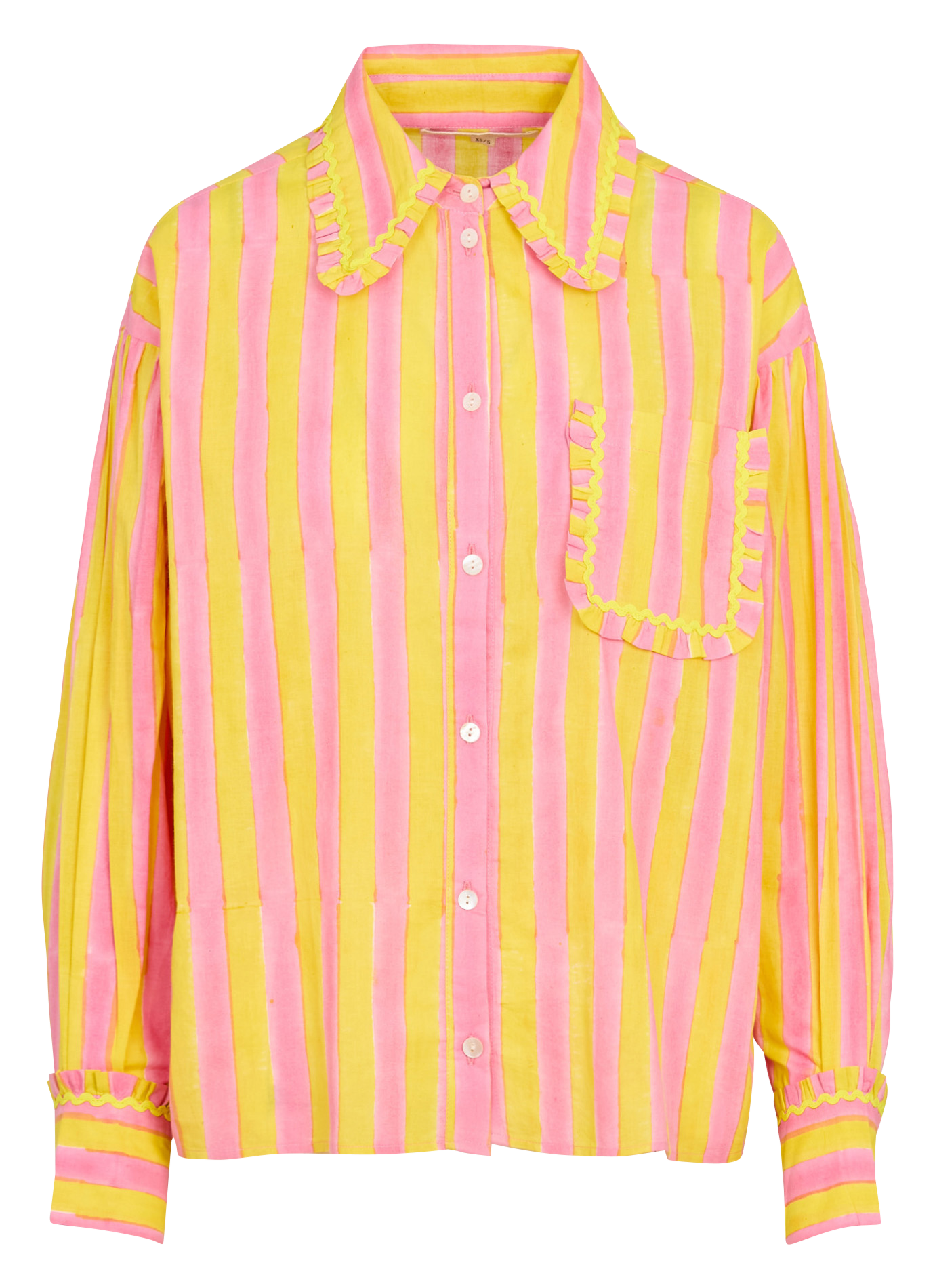 Chemise oversize en coton rayé Multicolore