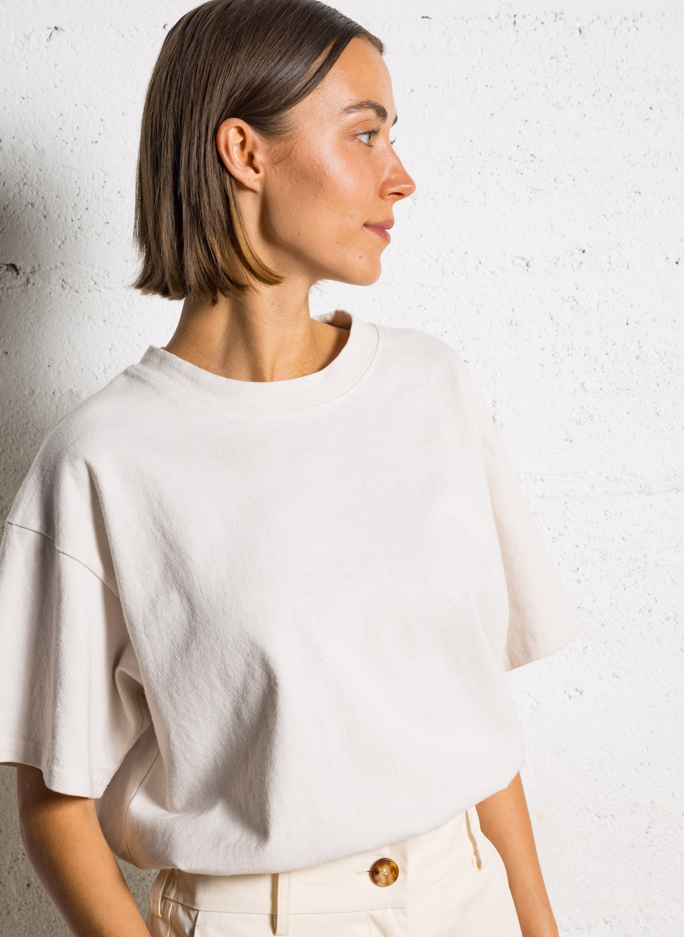 Oversized organic cotton T-shirt RUE DE TOKYO White