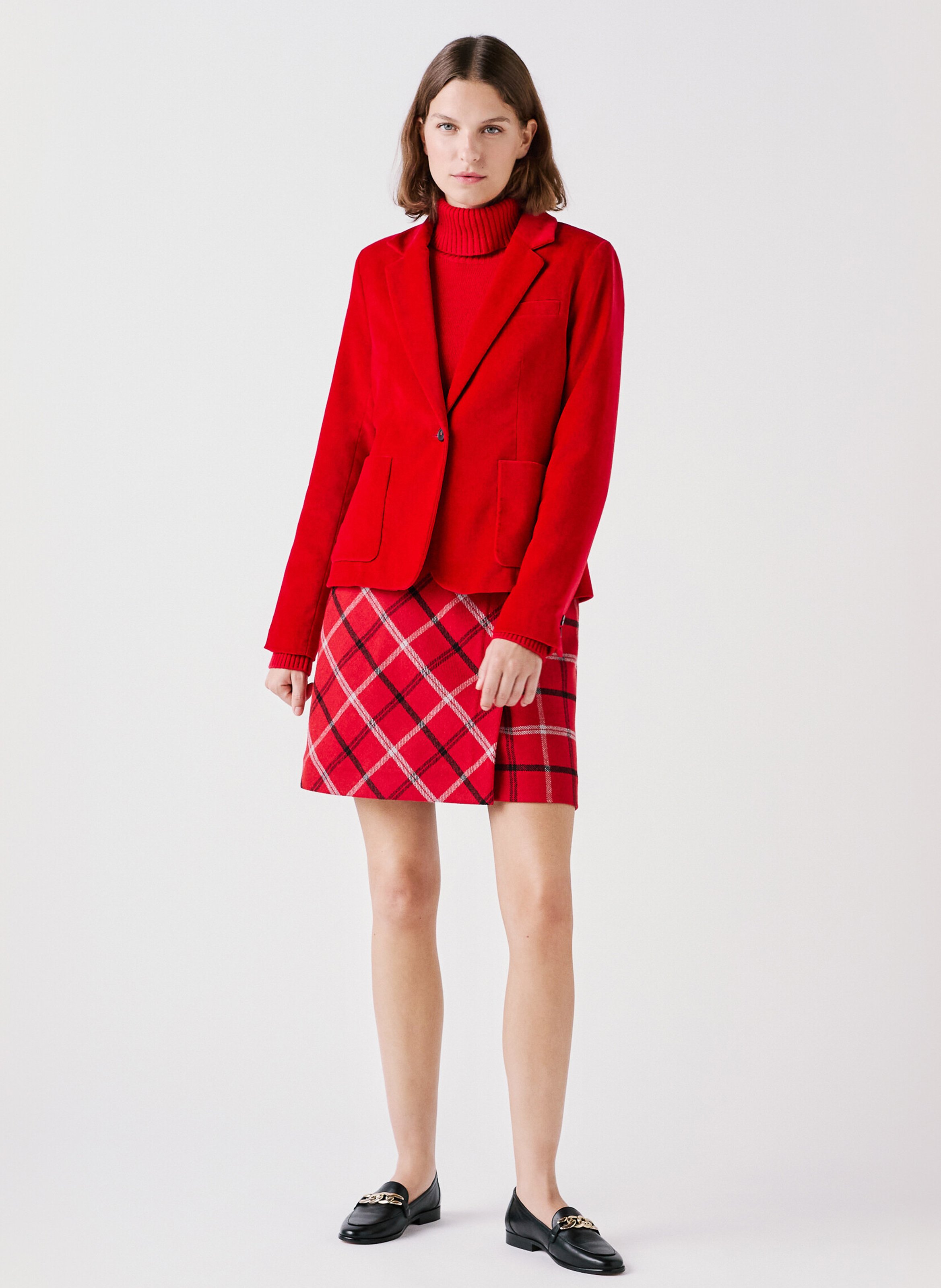 Cotton blazer CAROLL Red