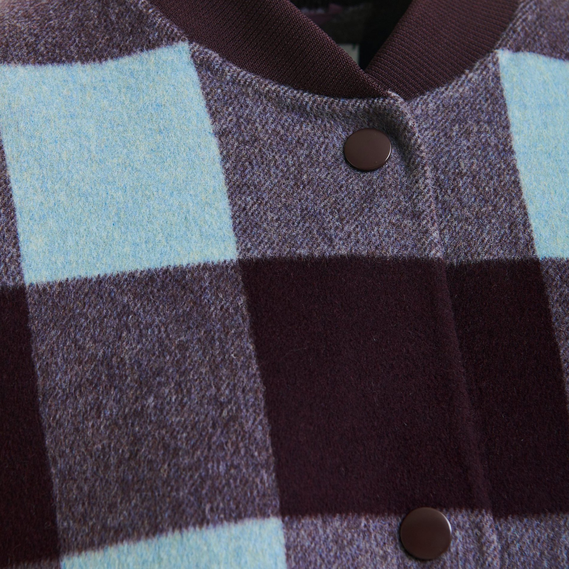 Manteau col teddy en laine  ESSENTIEL ANTWERP Marron