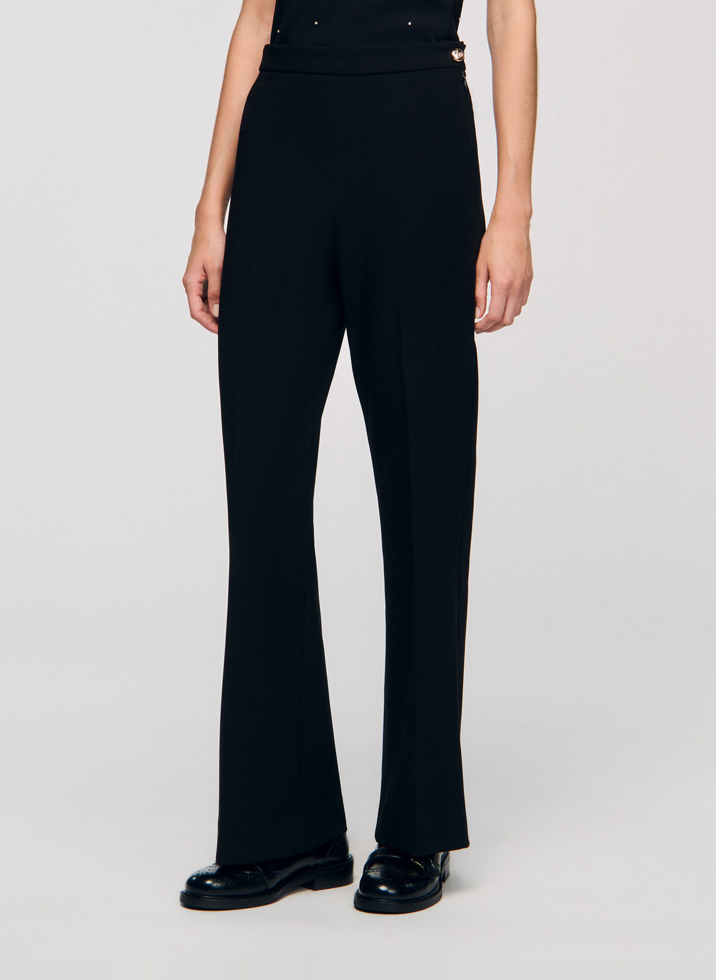 Flared pants SANDRO Black