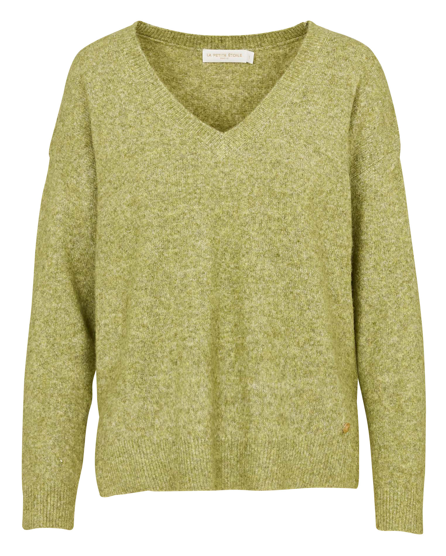 Pull col V  LA PETITE ETOILE Vert