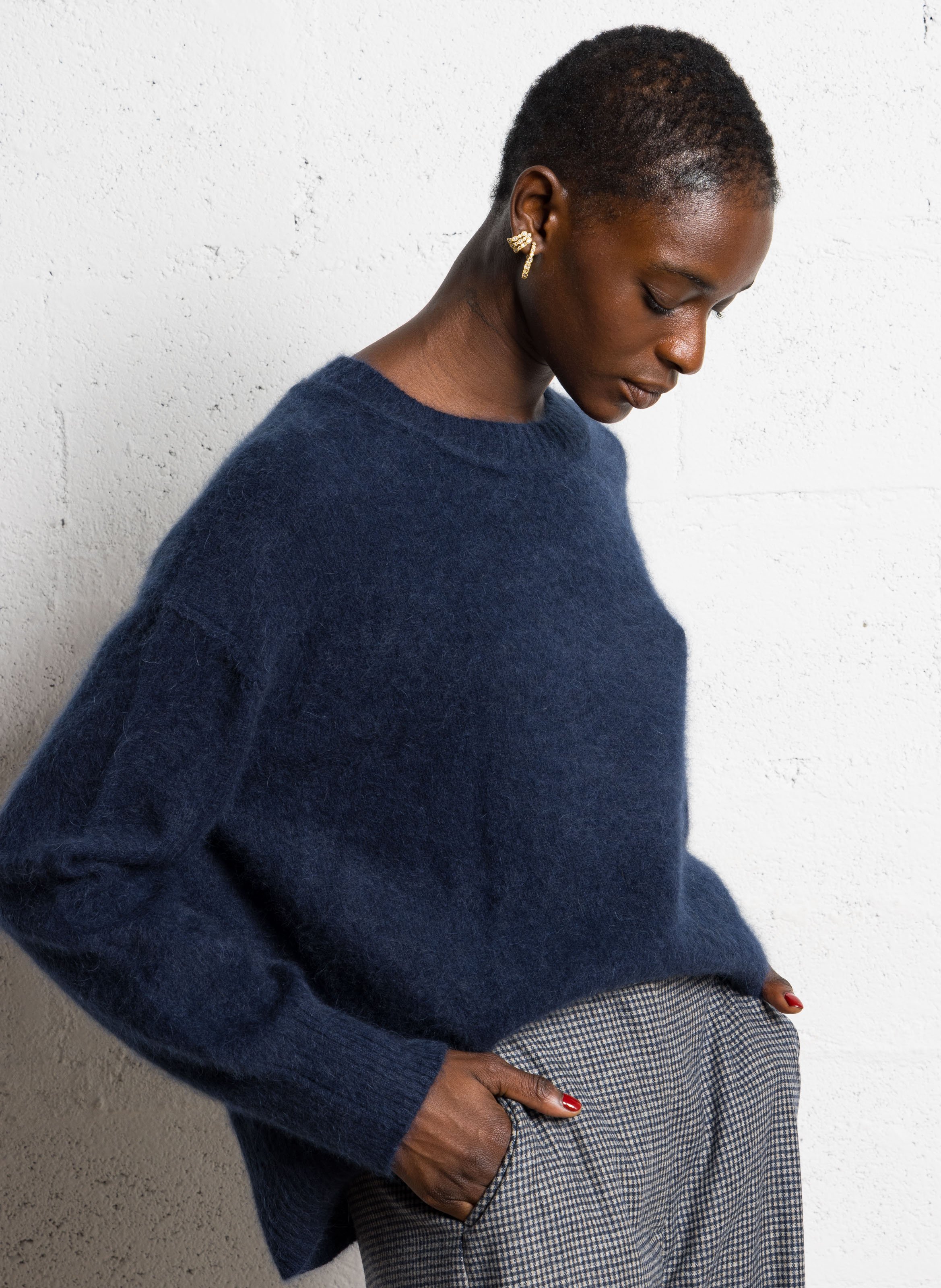 Abidjan wool round-neck sweater BELLA JONES
