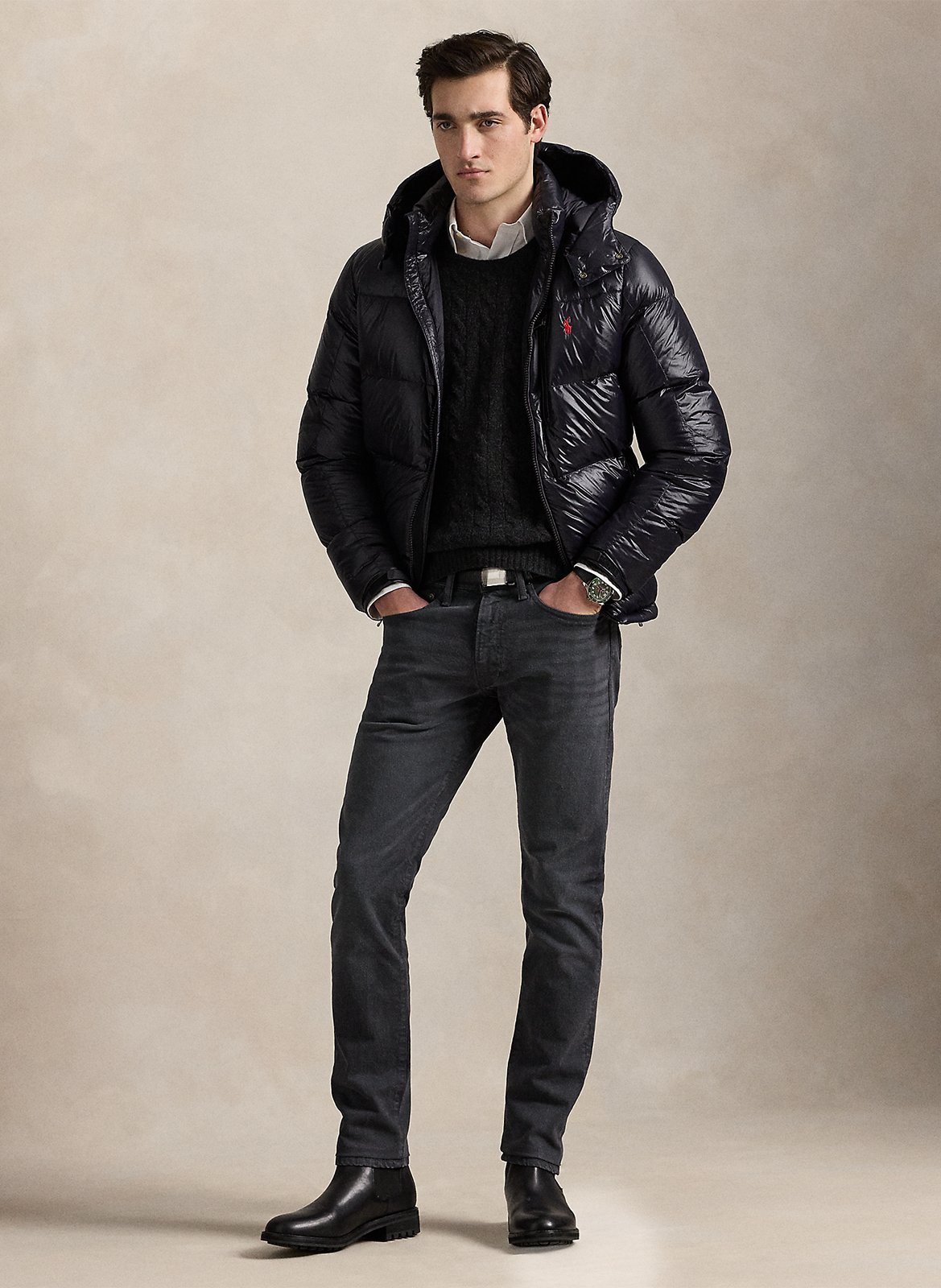 Doudoune col montant  POLO RALPH LAUREN Noir