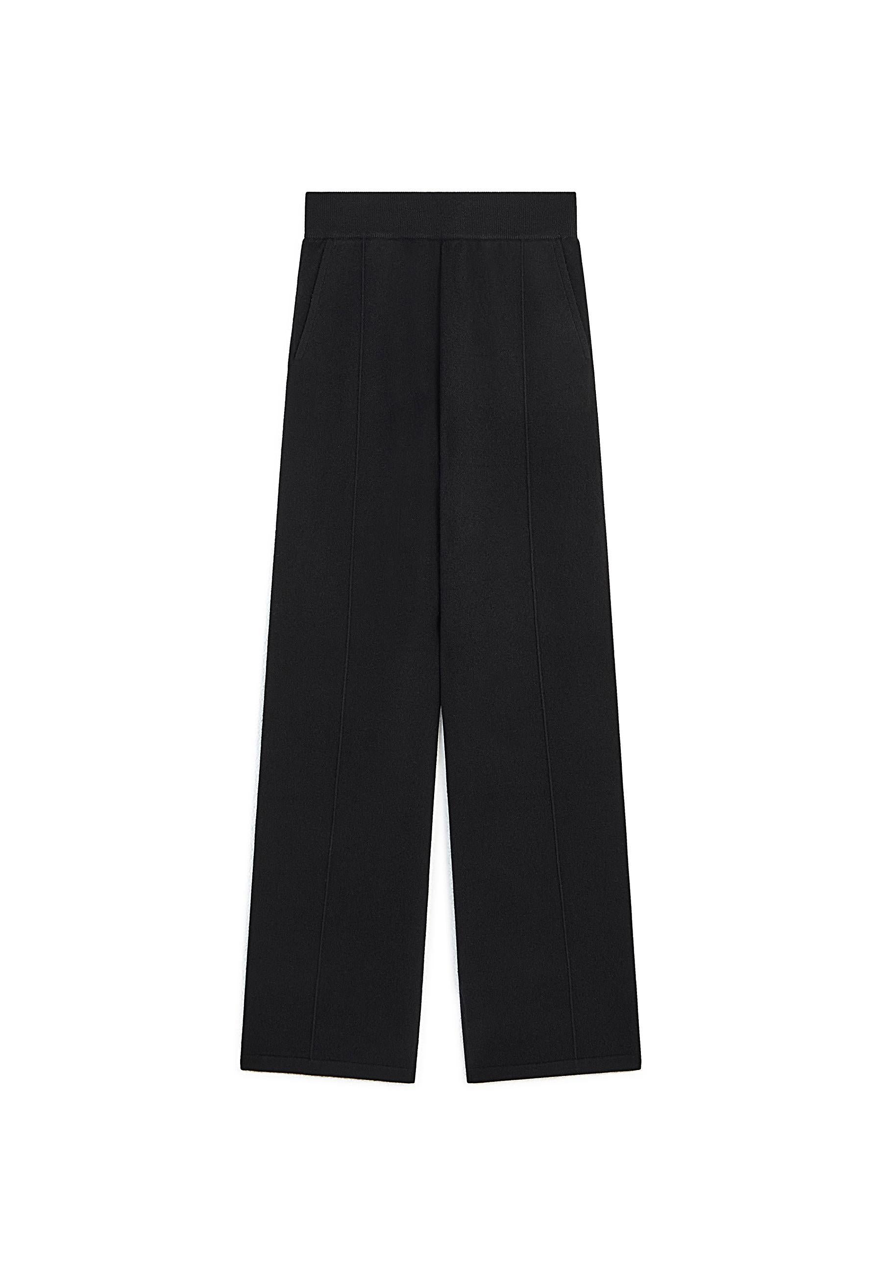 Wide woollen trousers RODIER Black