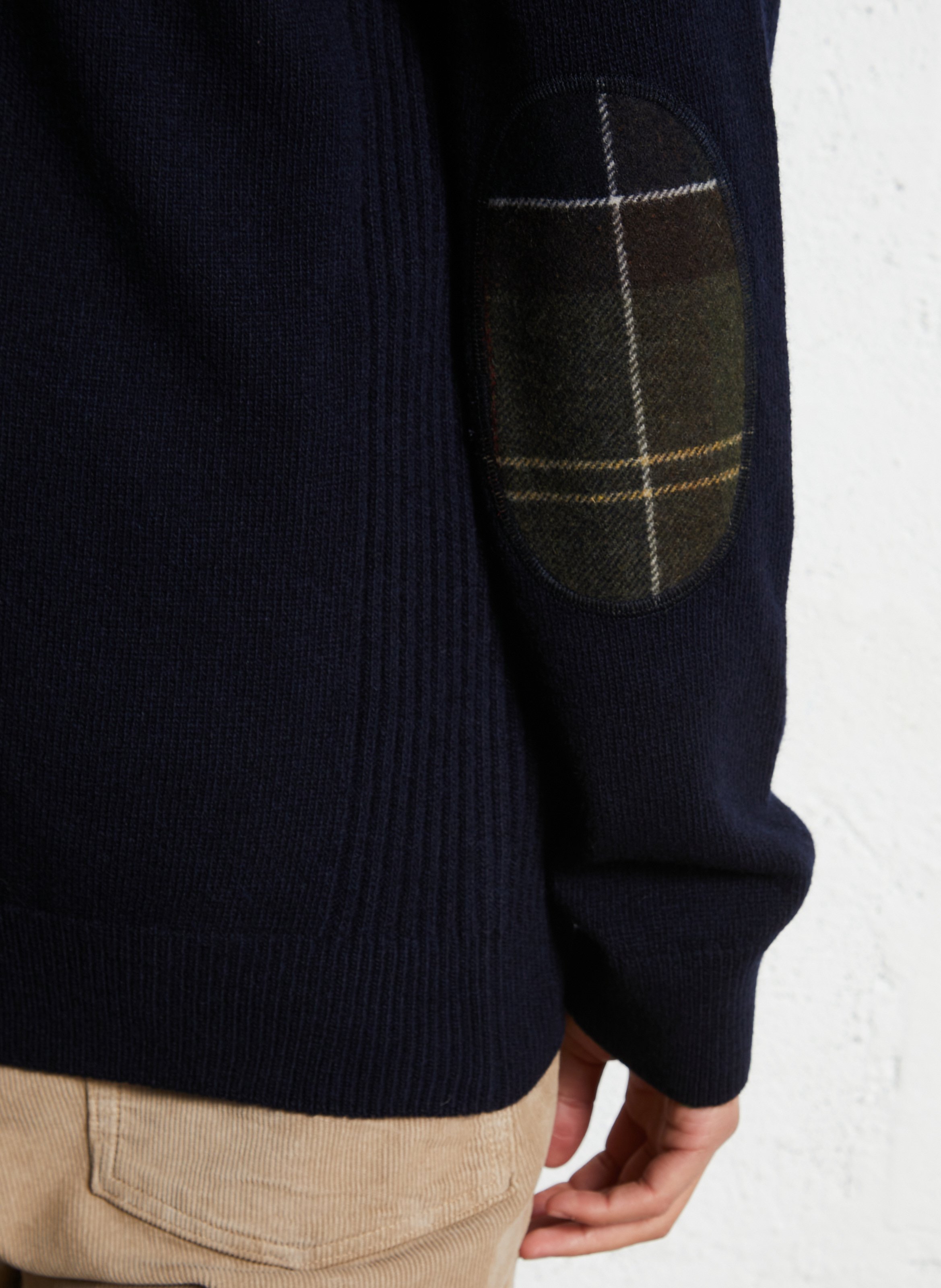 Rechte, wollen trui BARBOUR Blauw