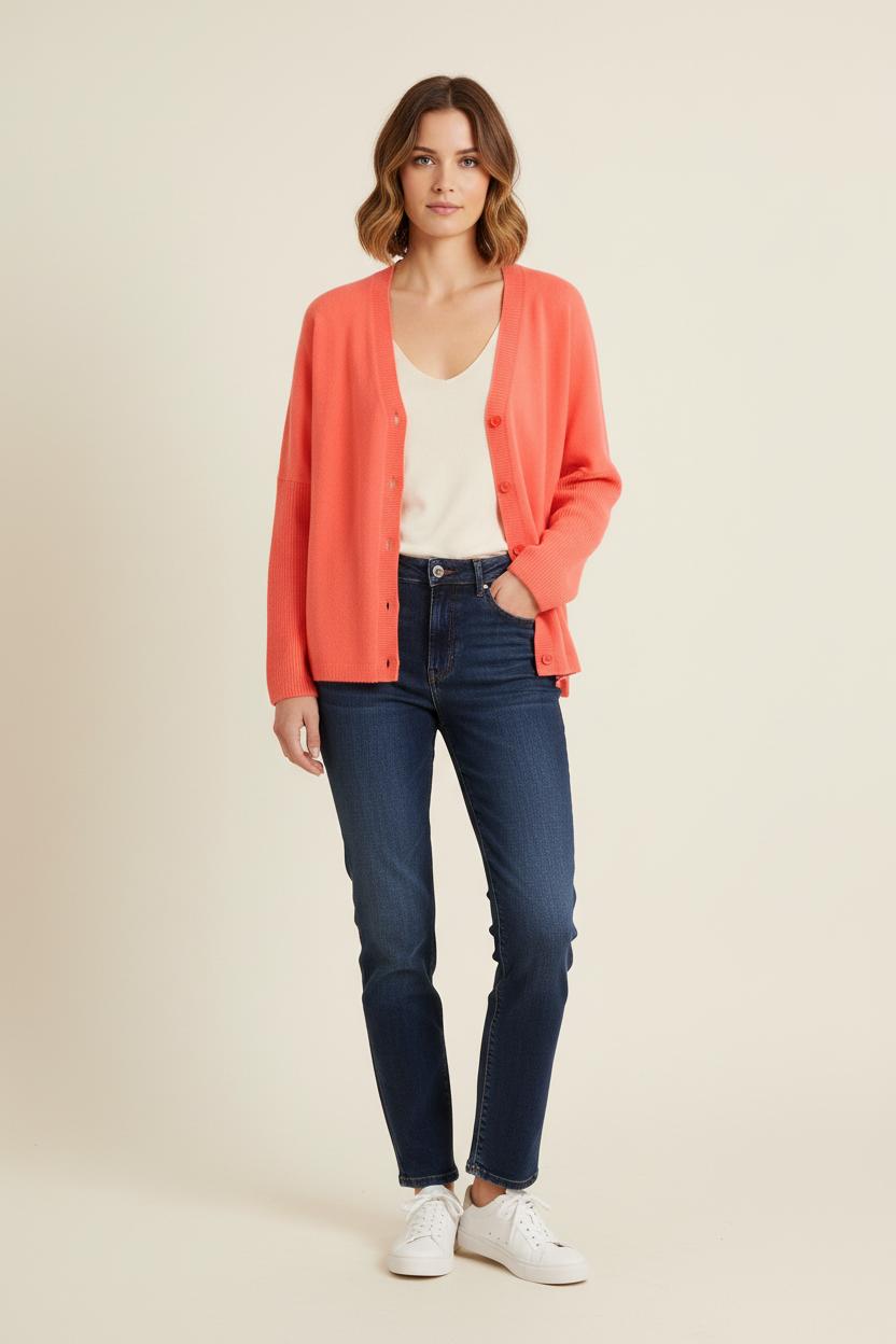 Cardigan ABSOLUT CASHMERE - Seconde main Orange