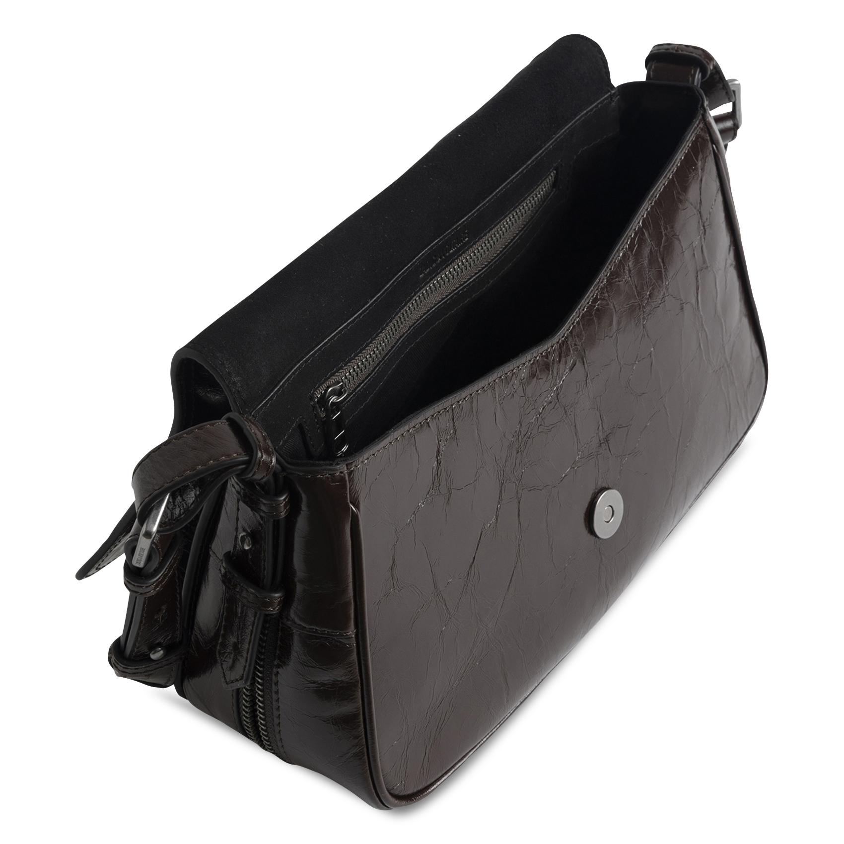 Leather clutch bag ZADIG&VOLTAIRE Brown