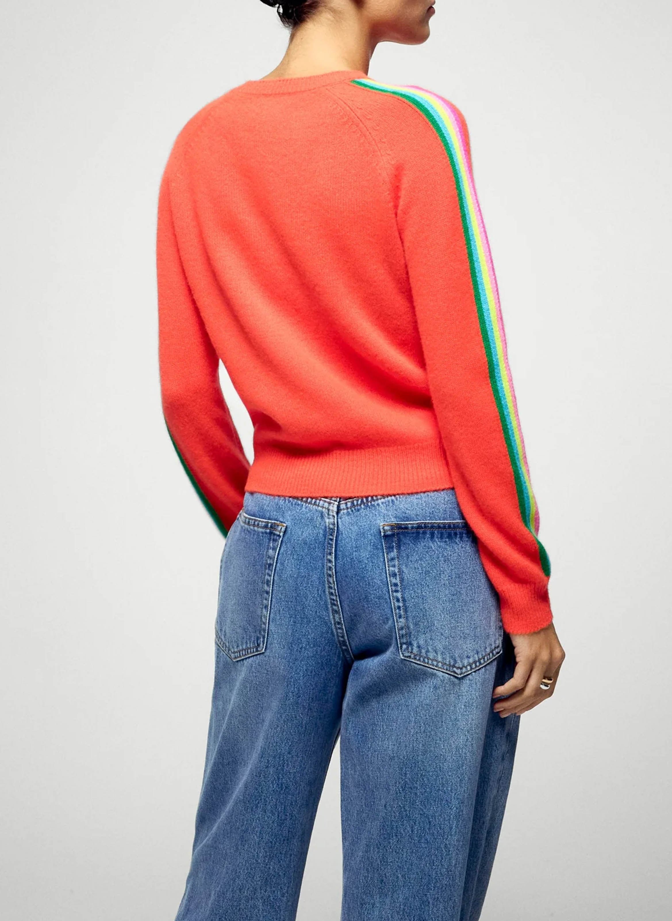 Oversized round neck cashmere sweater FROM FUTURE Orange