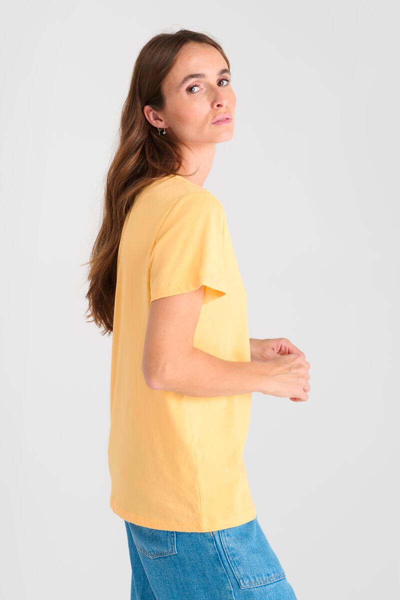 Tommy Badge T-shirt LE TEMPS DES CERISES Yellow