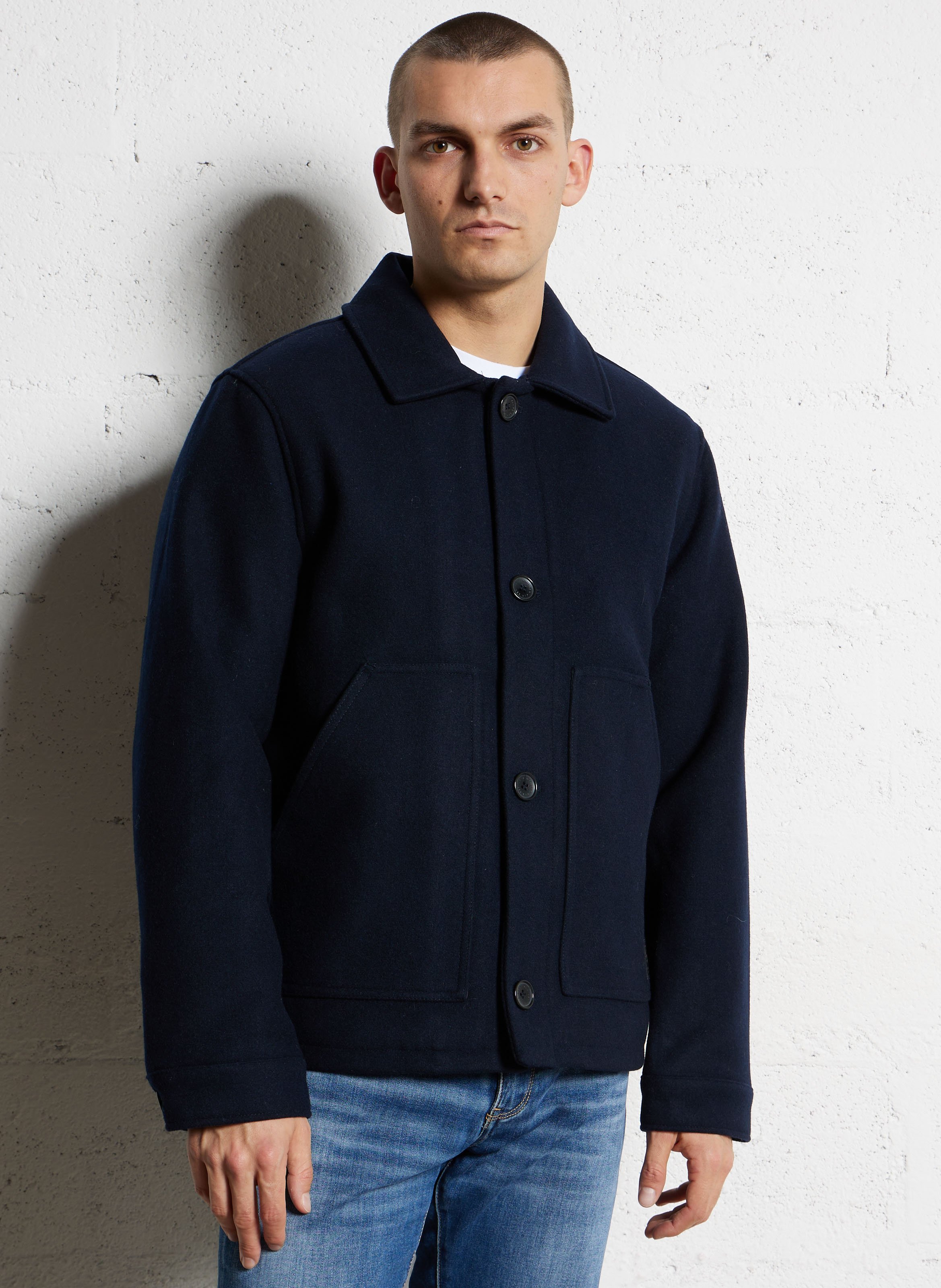 Cappotto gauffré oversize LE TEMPS DES CERISES Blu