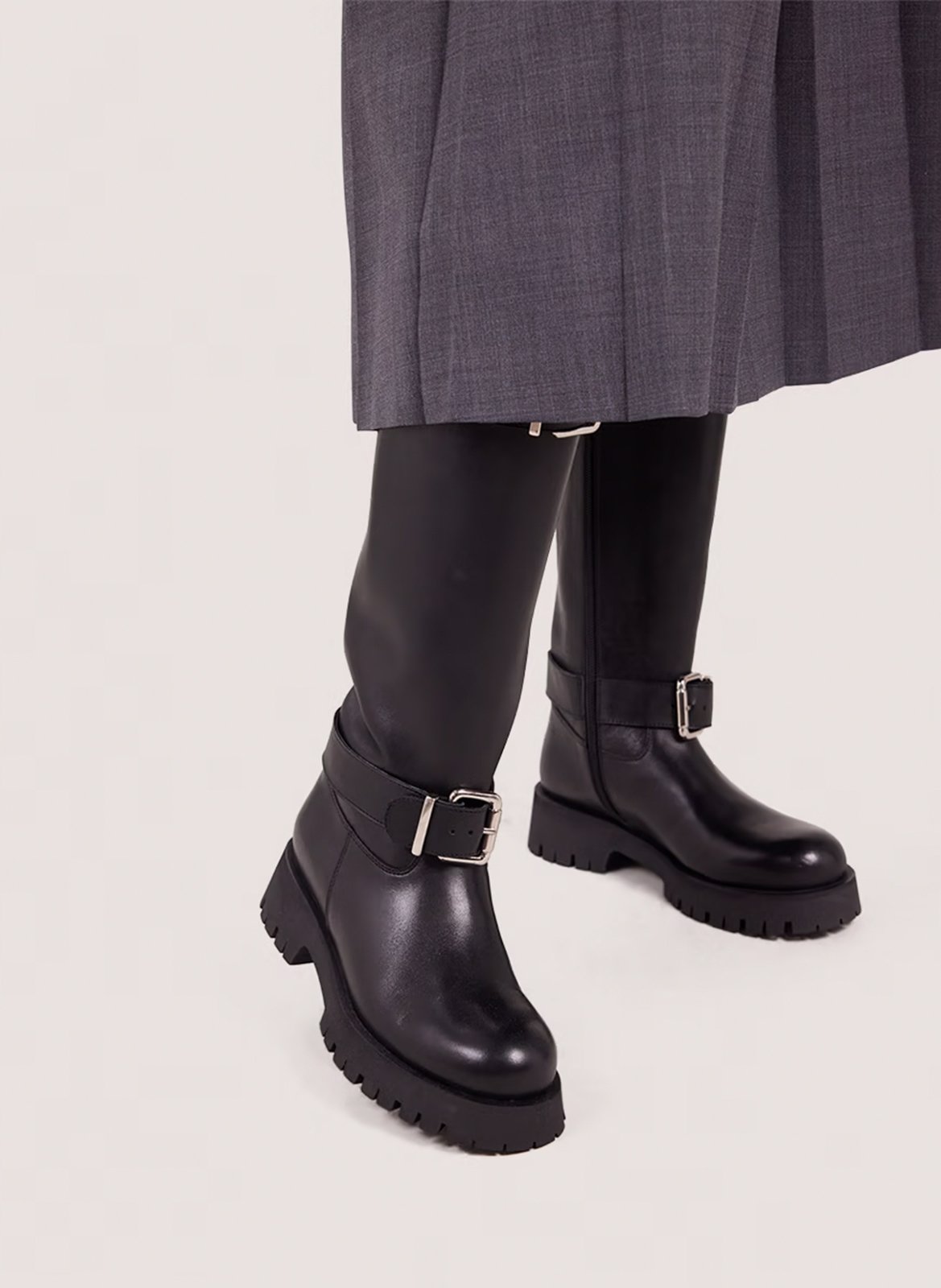 Ary leather boots JONAK Black